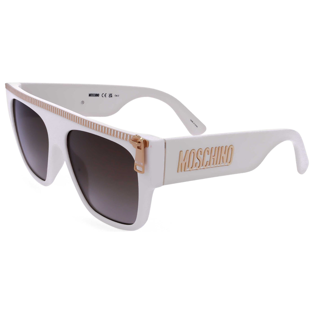 משקפי שמש Moschino דגם MOS165-S-SZJ-56 יוניסקס 56 מ״מ בצבע Ivory