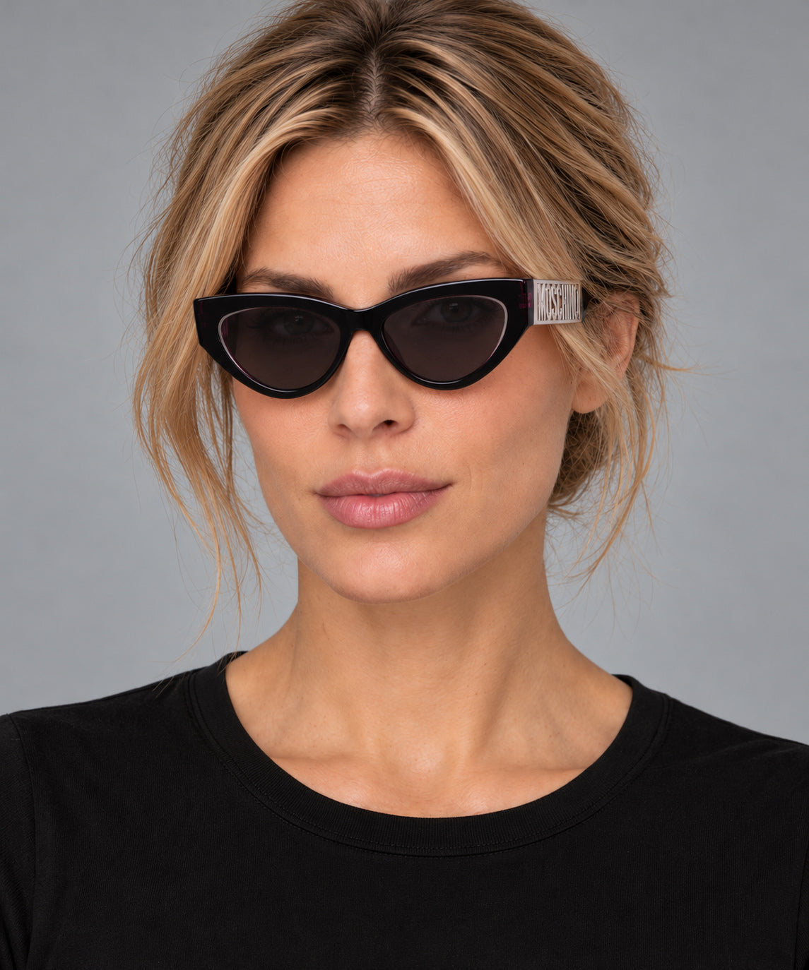 משקפי שמש Moschino דגם MOS170-S-4WC-55 לנשים 55 מ״מ בצבע Metalized Grey