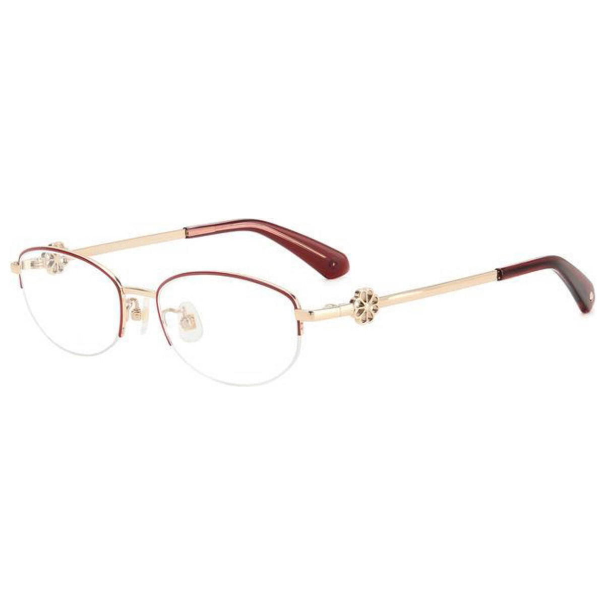 משקפי ראייה Kate Spade Nahla לנשים 52 מ״מ בצבע זהב ורוד