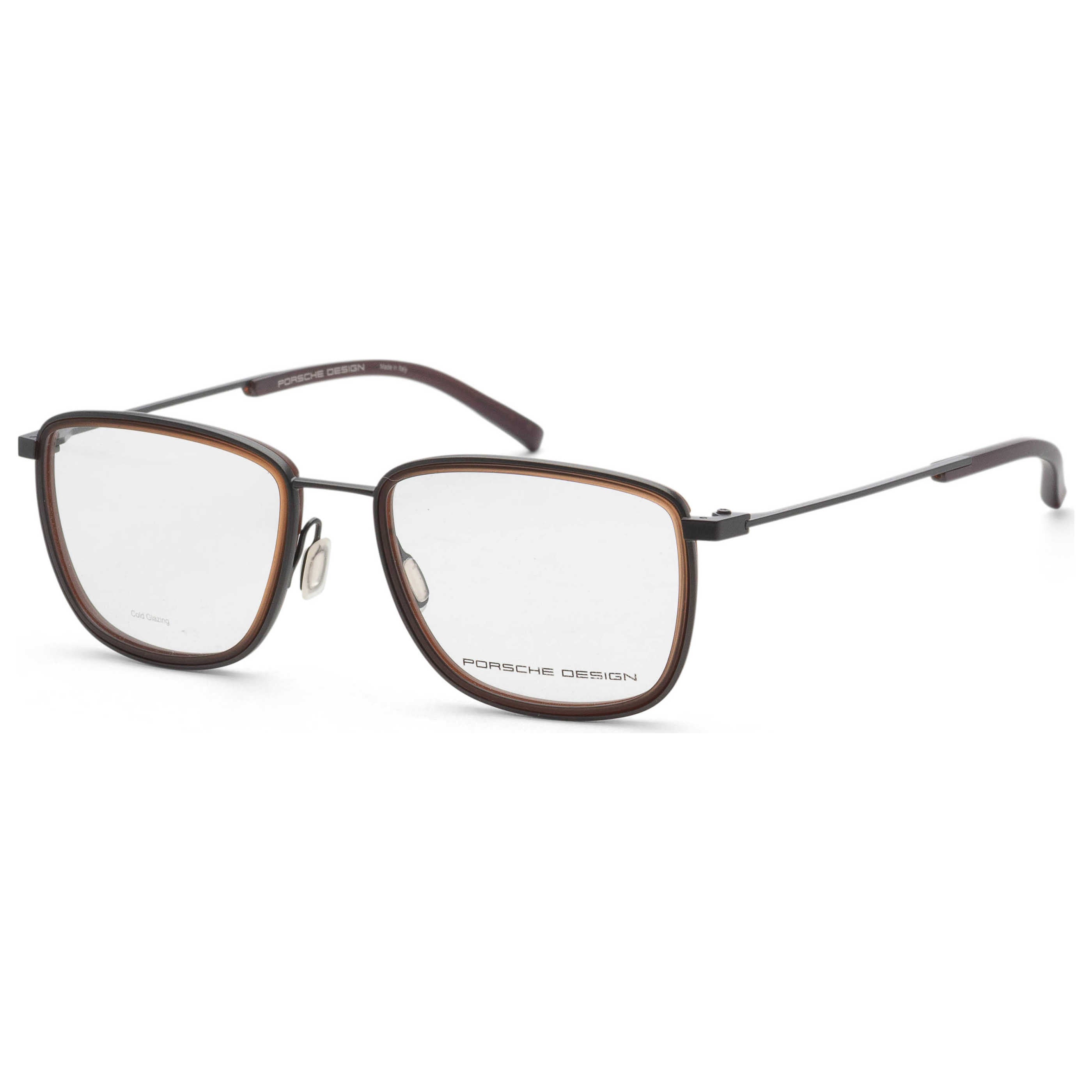 משקפי ראייה Porsche Design דגם P8365 לגברים 53 מ״מ בצבע חום