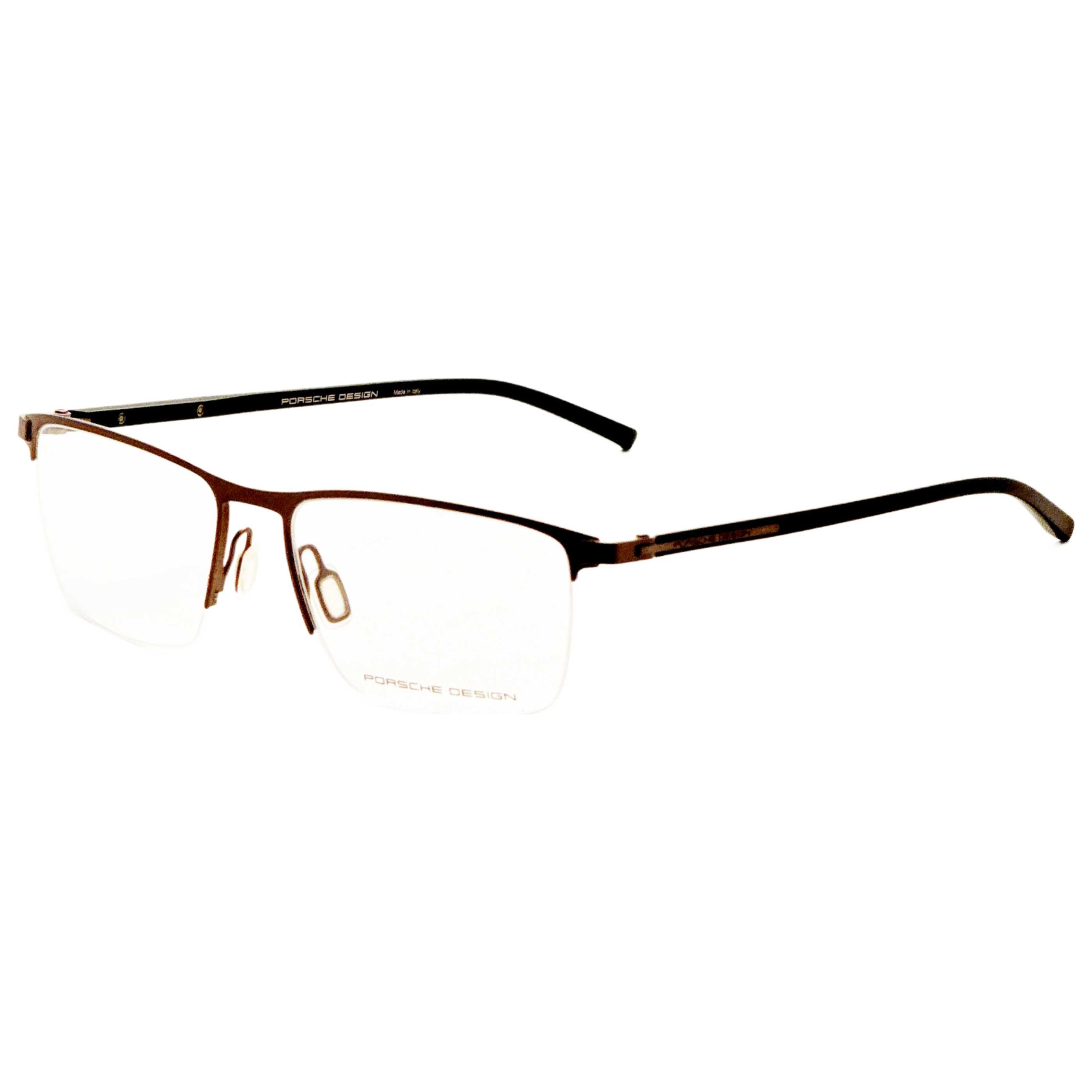 משקפי ראייה Porsche Design דגם P837156D לגברים 56 מ״מ בצבע חום