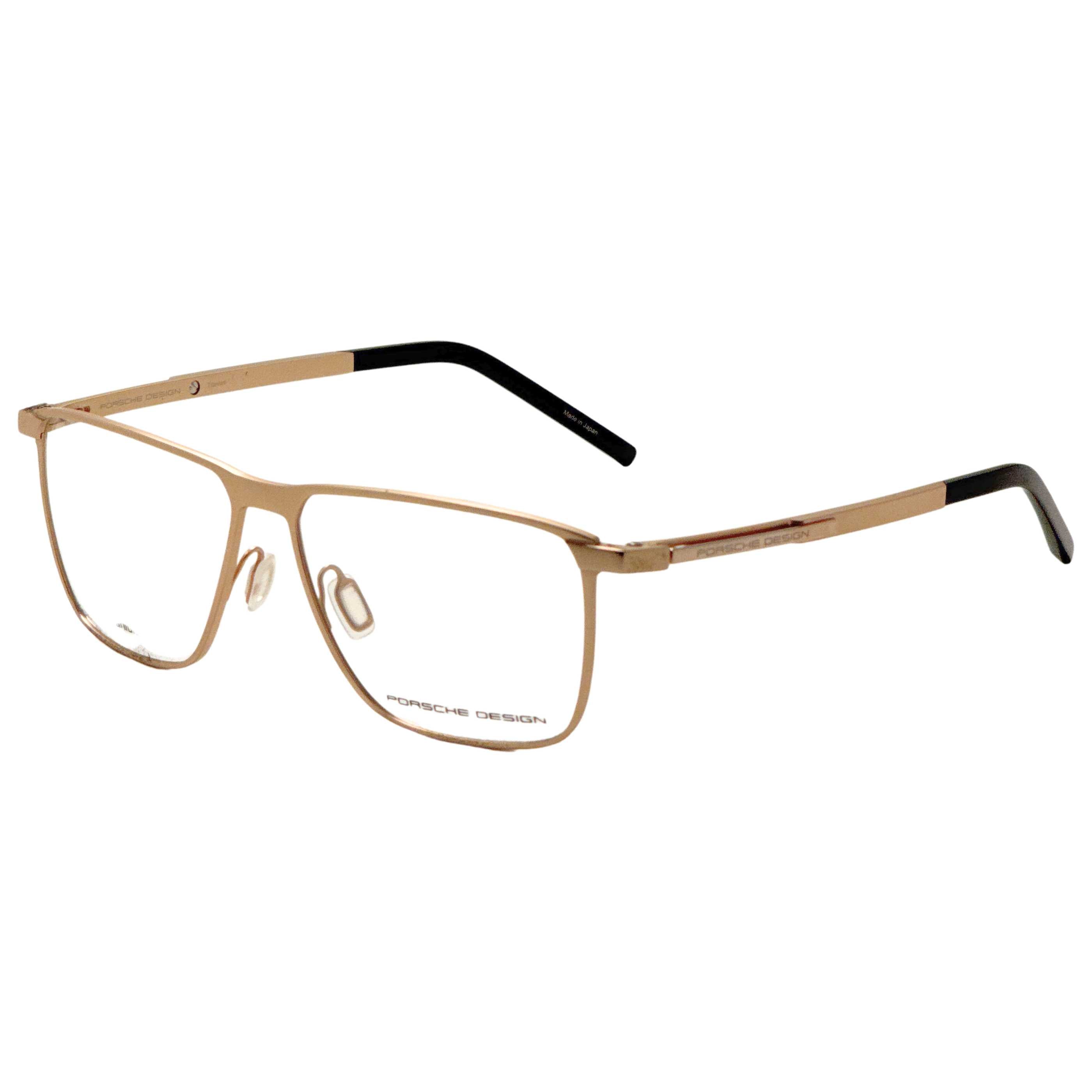 משקפי ראייה Porsche Design דגם P8391 לגברים 56 מ״מ בצבע זהב