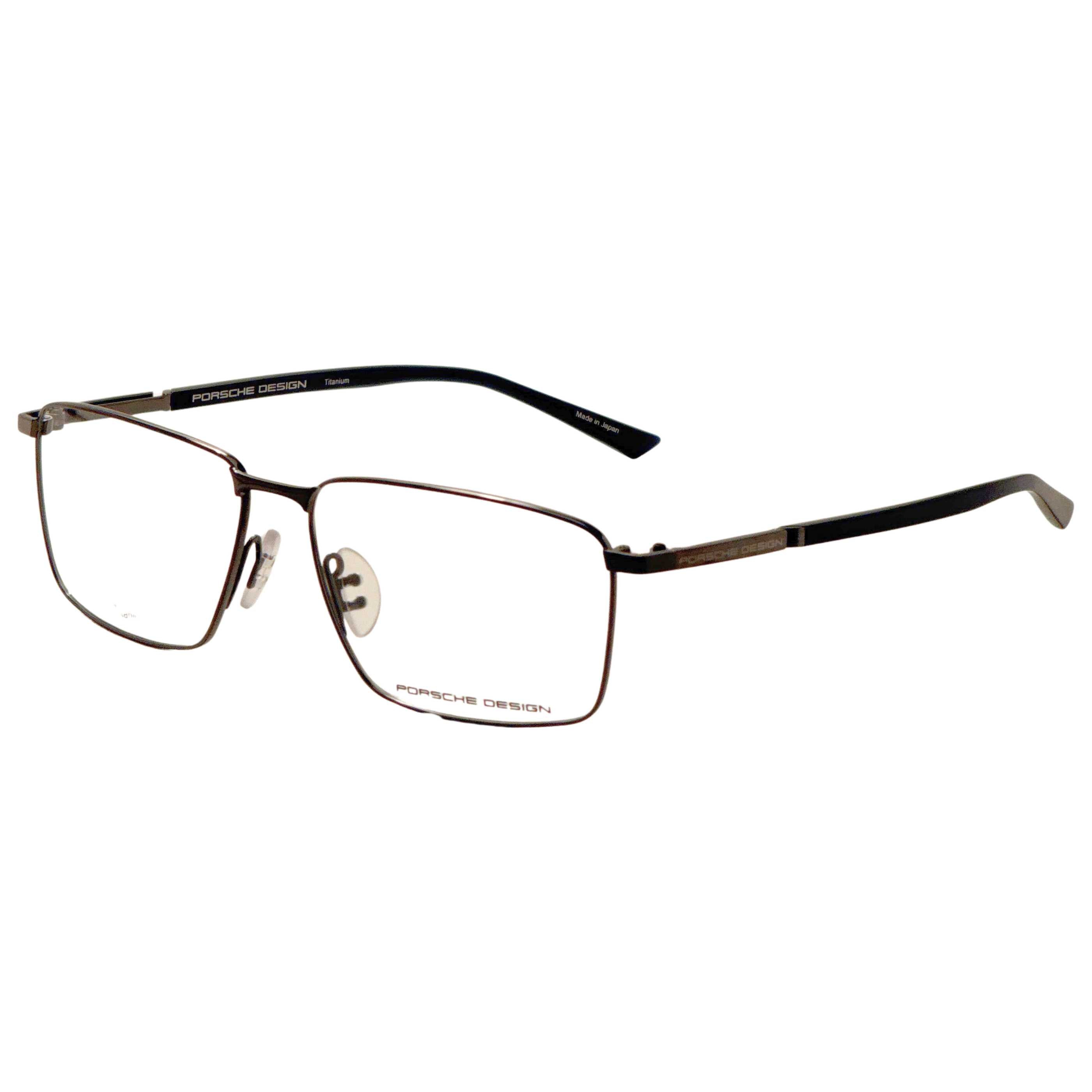 משקפי ראייה Porsche Design דגם P8729 לגברים 57 מ״מ בצבע Dark גנמטאל כחול