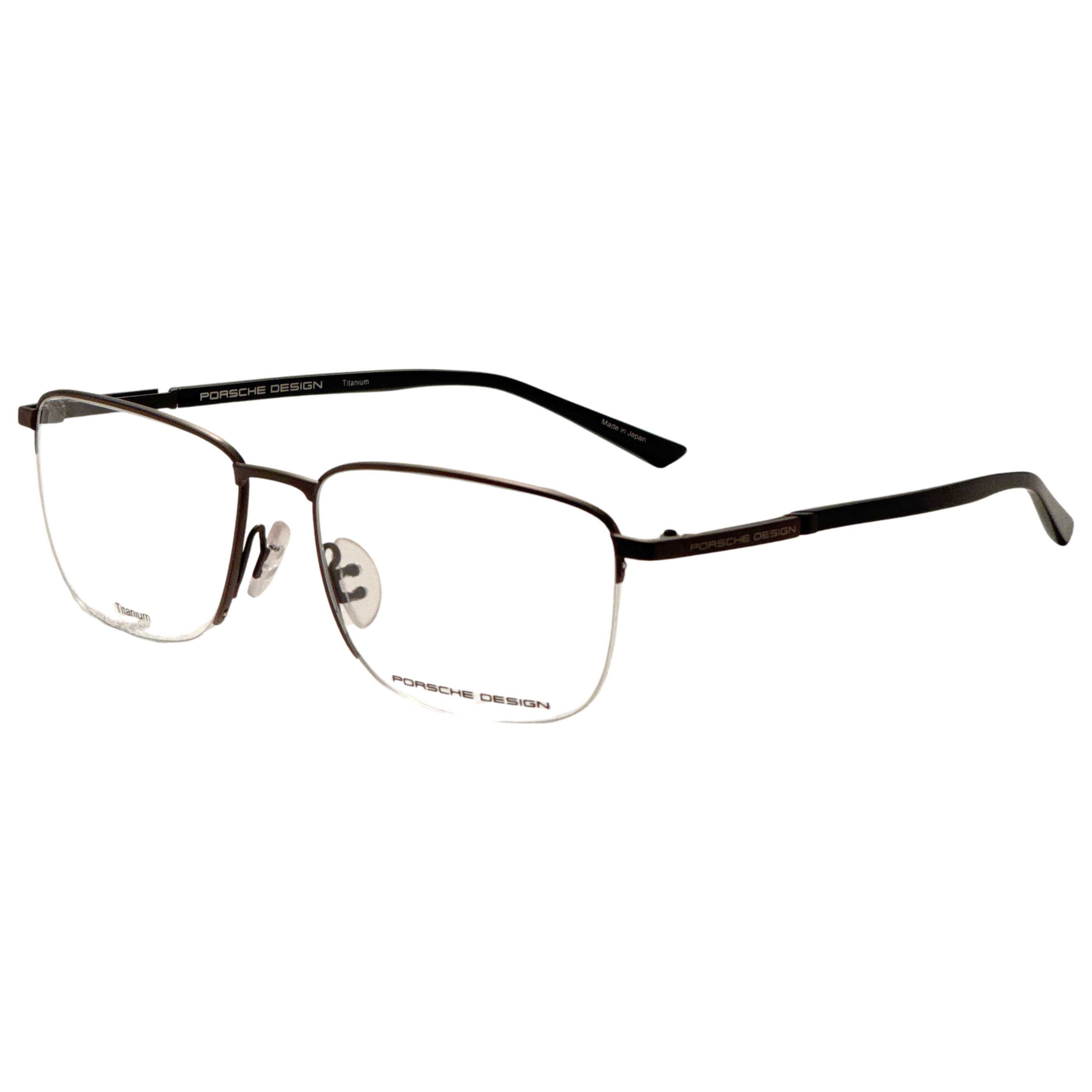 משקפי ראייה Porsche Design דגם P8730 לגברים 56 מ״מ בצבע חום שחור