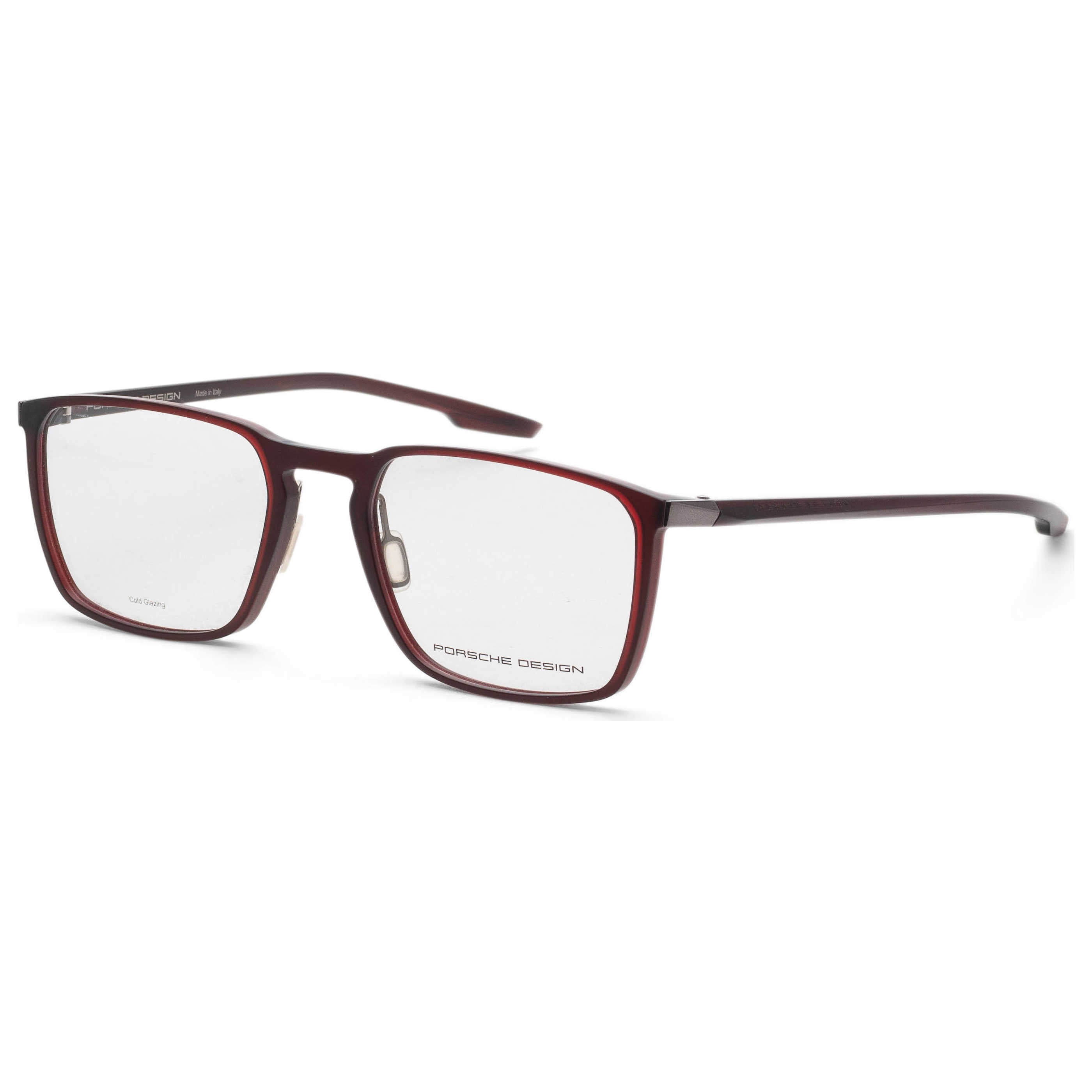 משקפי ראייה Porsche Design דגם P8732 לגברים 55 מ״מ בצבע אדום