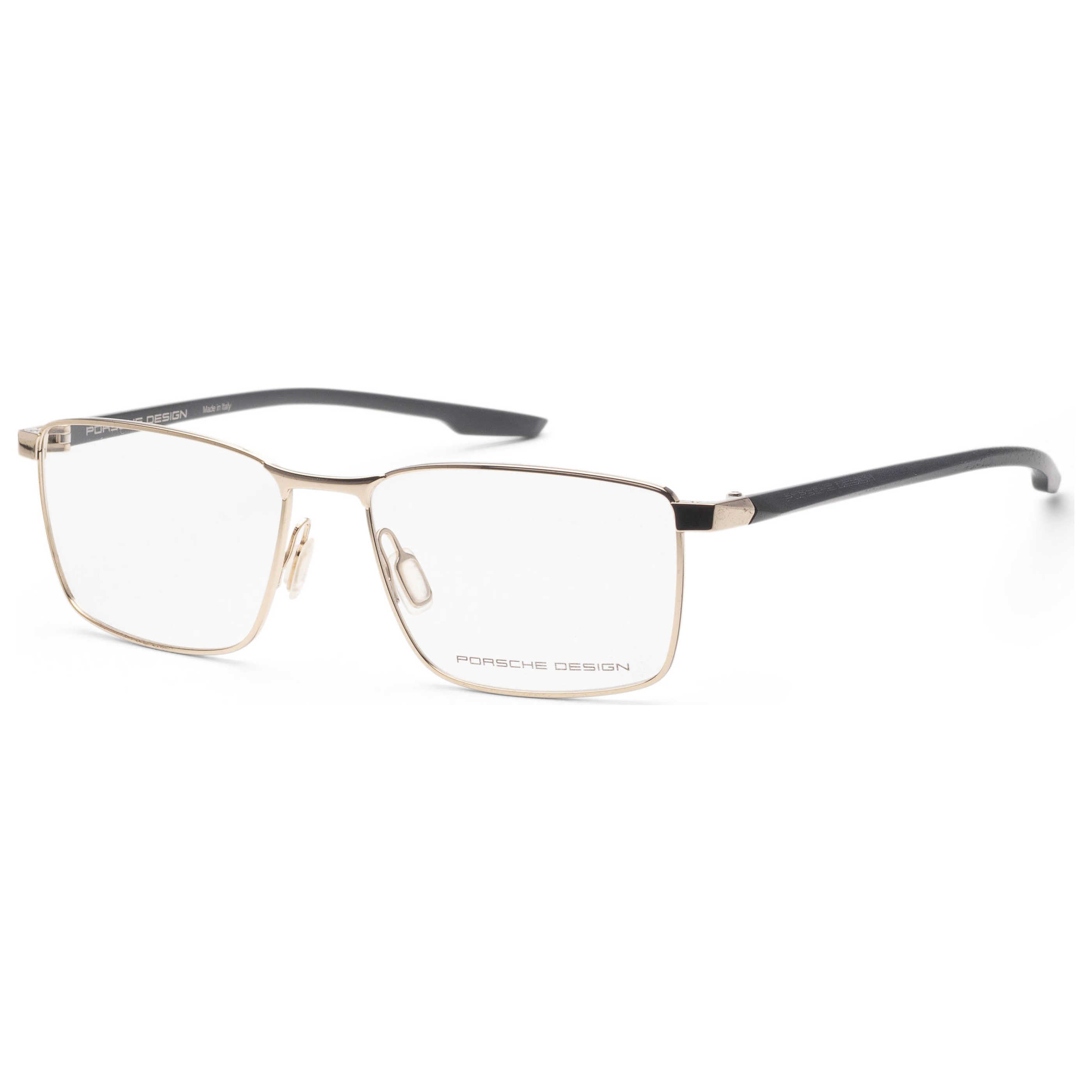 משקפי ראייה Porsche Design דגם P8733 לגברים 55 מ״מ בצבע זהב כחול כהה