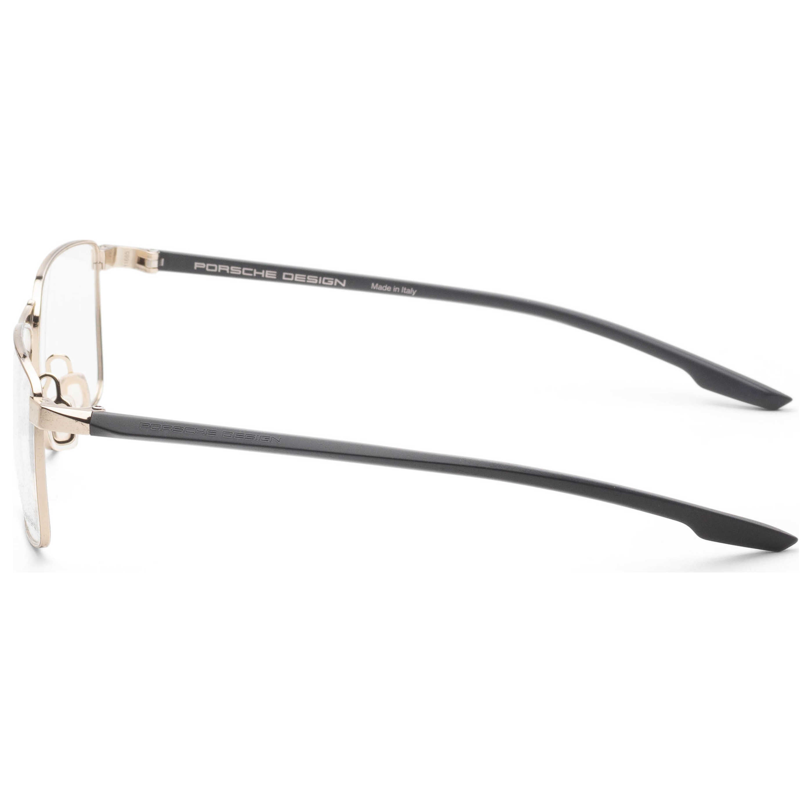 משקפי ראייה Porsche Design דגם P8733 לגברים 55 מ״מ בצבע זהב כחול כהה