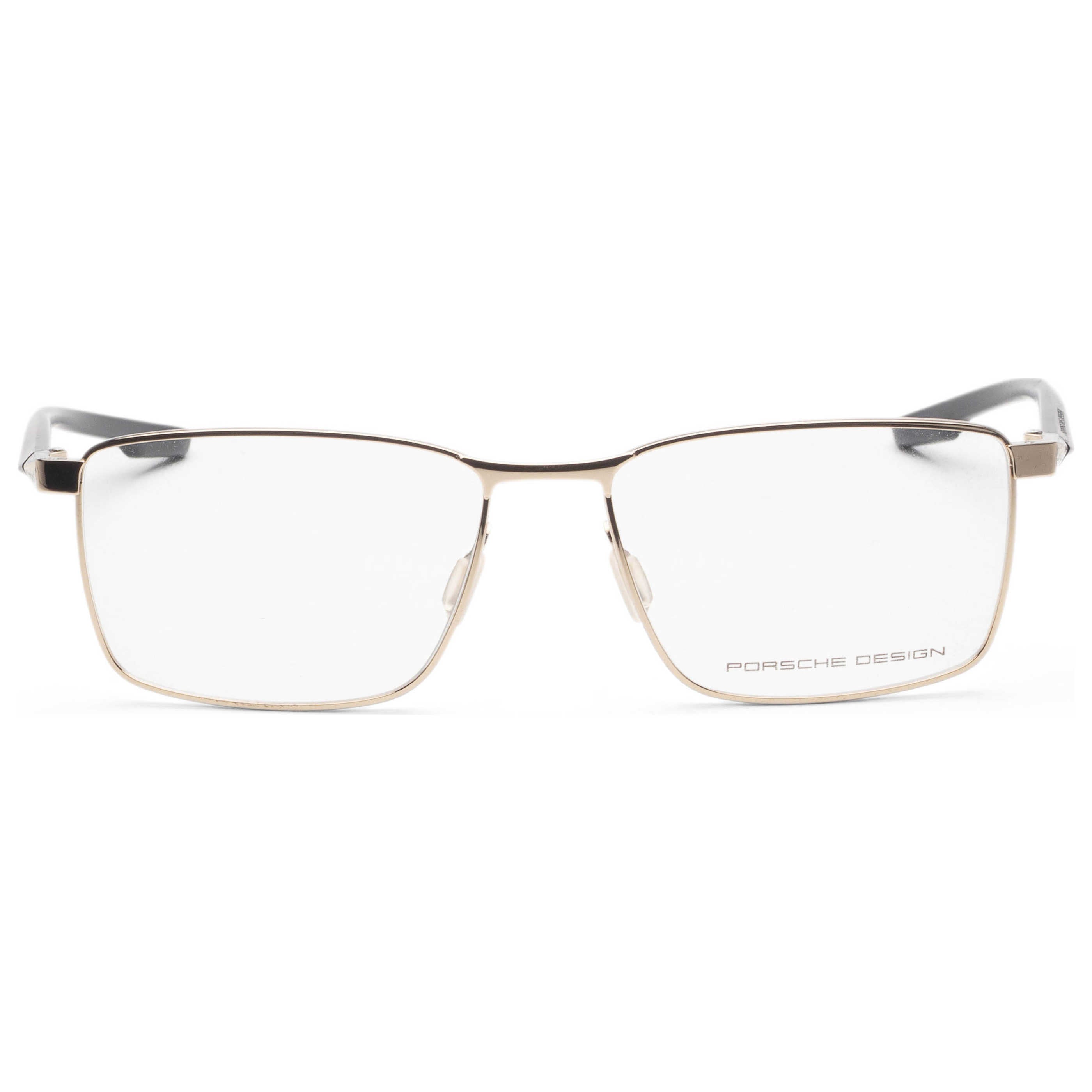 משקפי ראייה Porsche Design דגם P8733 לגברים 55 מ״מ בצבע זהב כחול כהה