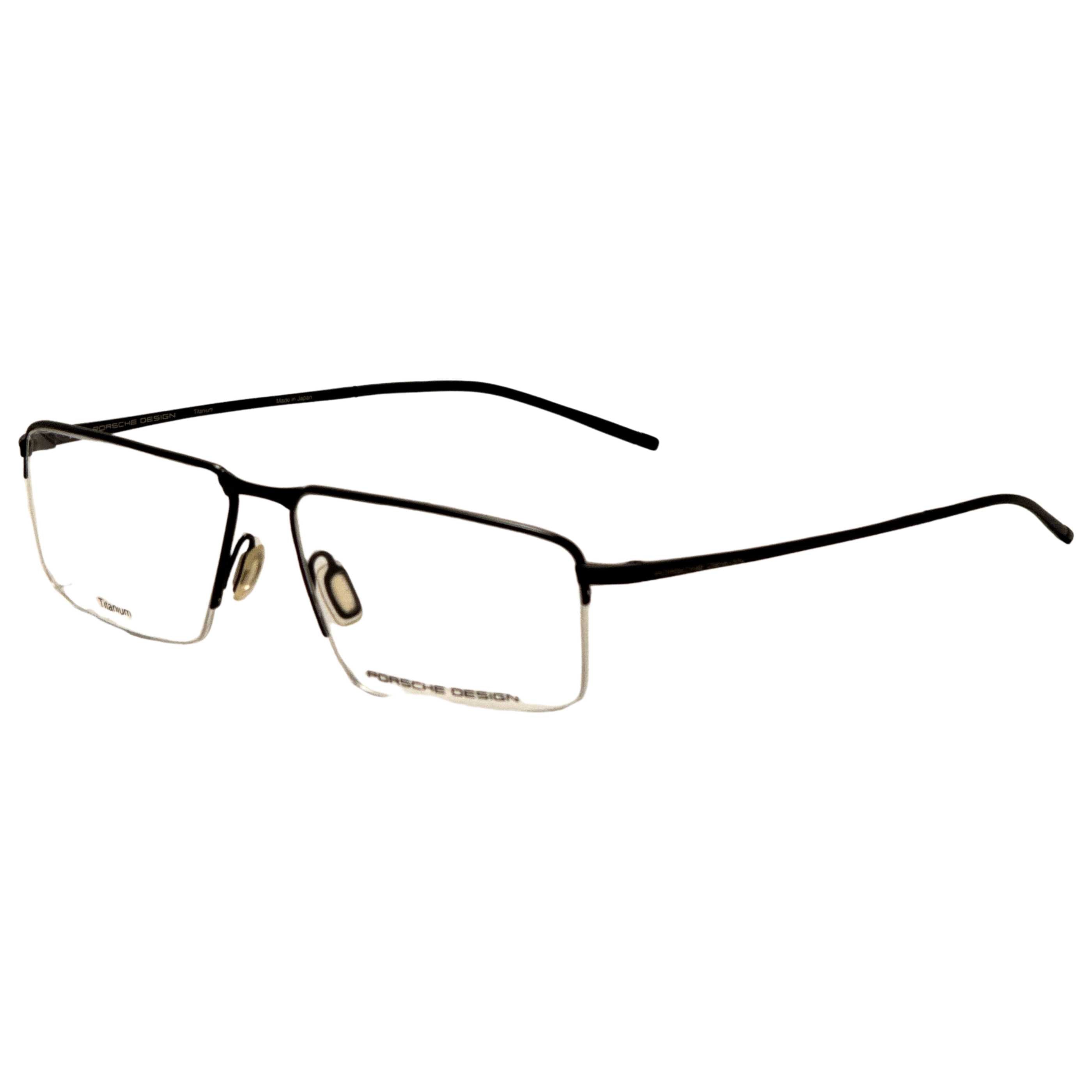 משקפי ראייה Porsche Design דגם P8736 לגברים 58 מ״מ בצבע שחור