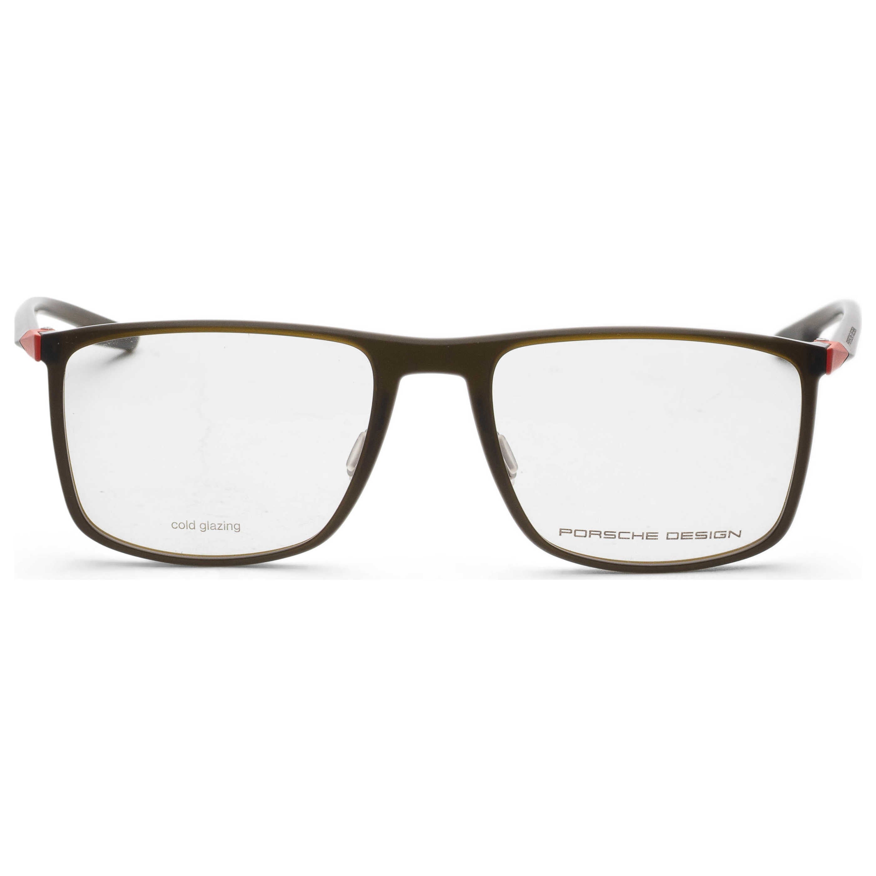 משקפי ראייה Porsche Design דגם P8738 לגברים 56 מ״מ בצבע זית