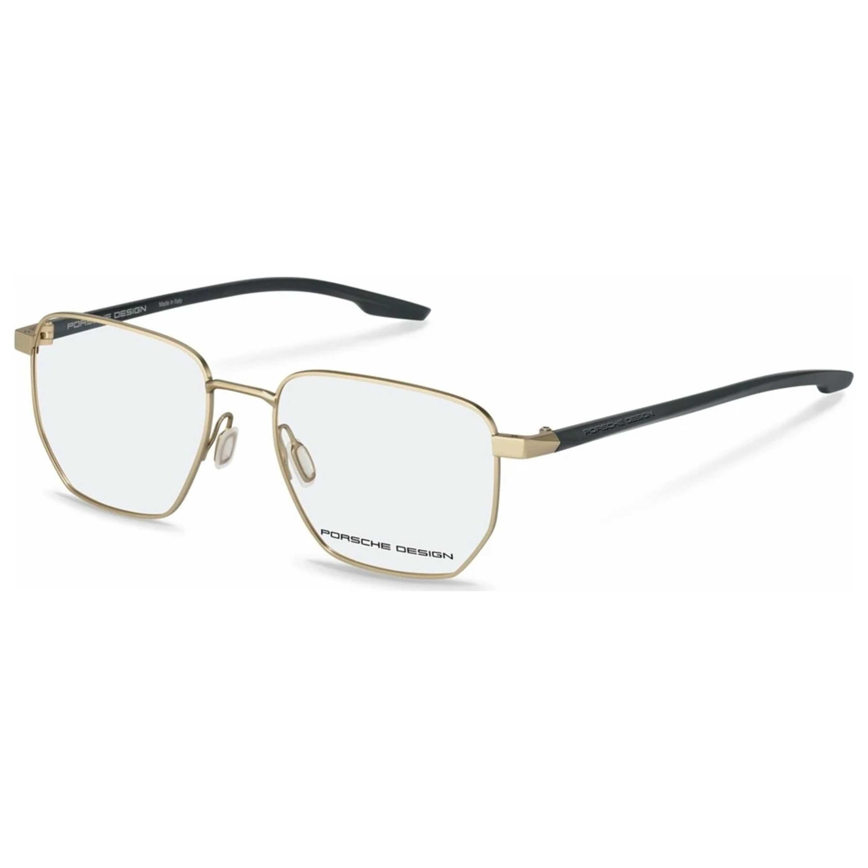 משקפי ראייה Porsche Design דגם P8770 לגברים 55 מ״מ בצבע כסוף with שחור Parts