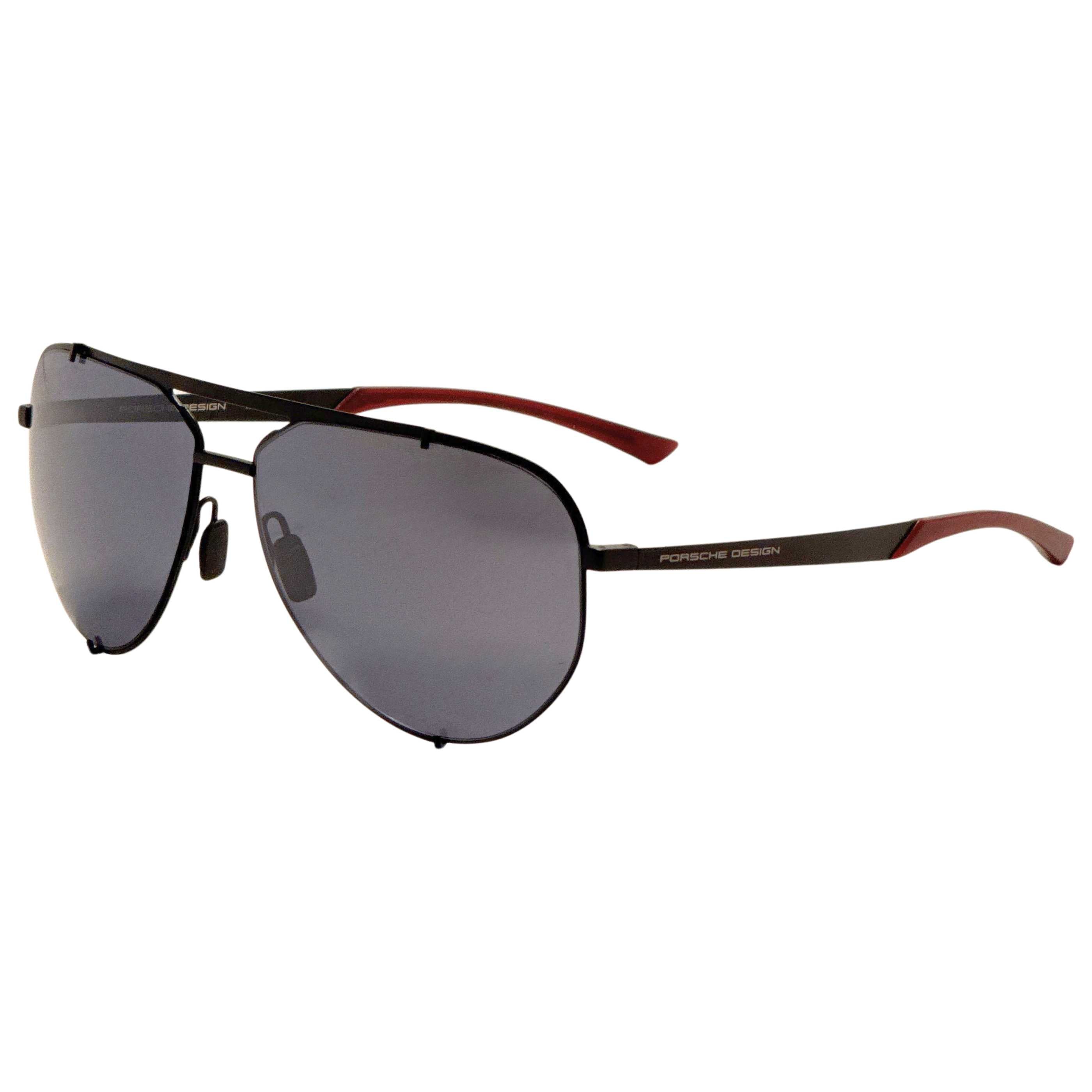 משקפי שמש Porsche Design דגם P8920 לגברים 63 מ״מ בצבע שחור אפור