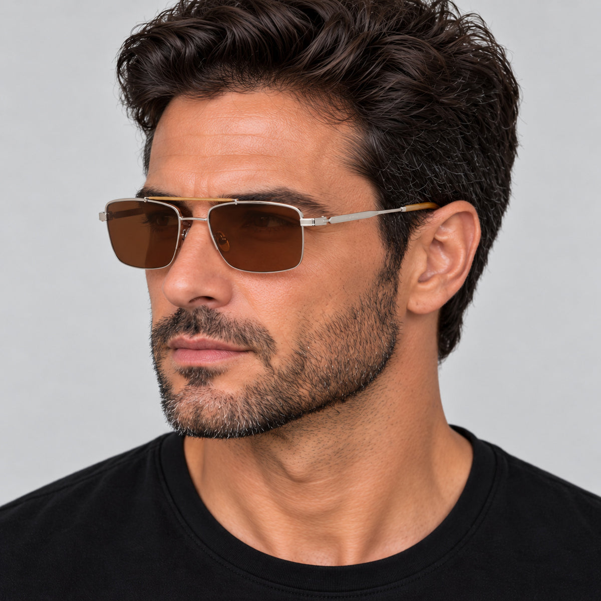 Paul Smith Men's Landor 55mm Silver Sunglasses PS24109S-006-55