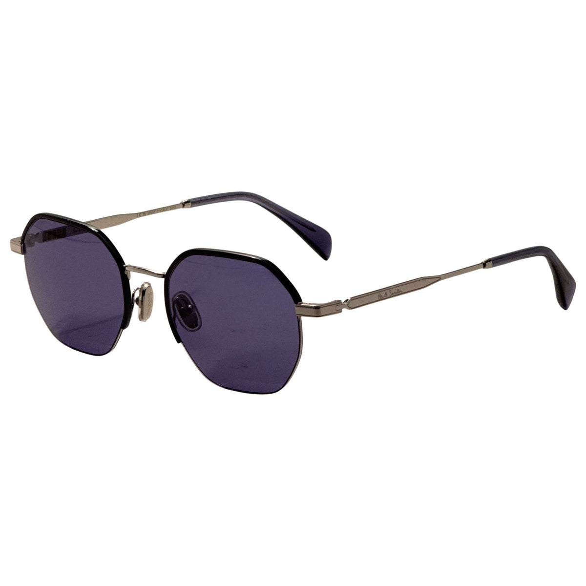 Paul Smith Men's Lovell 53mm Silver Blue Sunglasses PS24110S-004-53