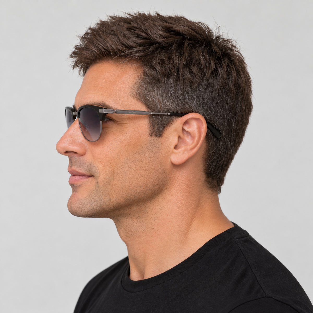 Paul Smith Men's Linden 52mm Dark Brown on Gunmetal Sunglasses PS24111S-040-52