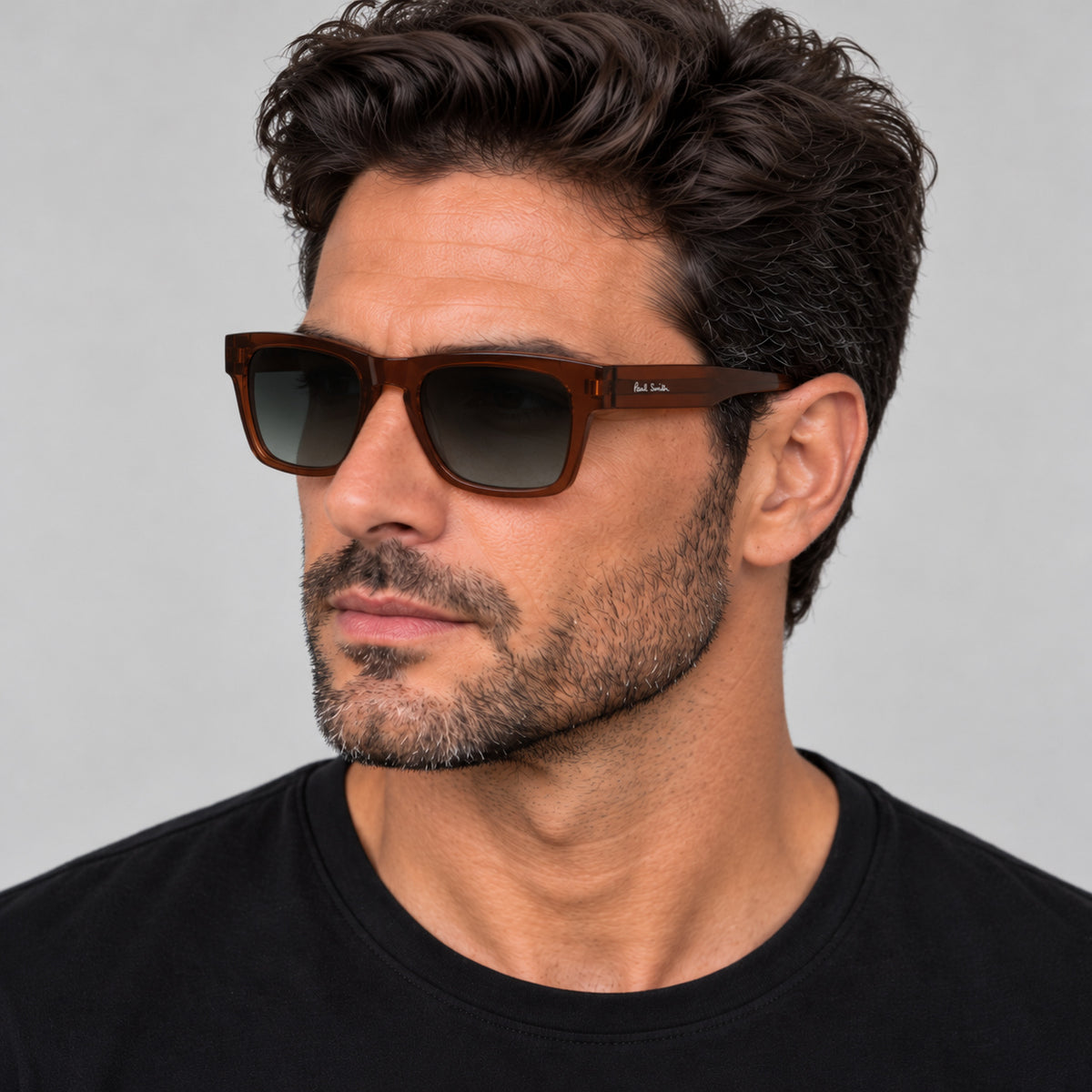 Paul Smith Men's Kramer 51mm Brown Crystal Sunglasses PS24602S-210-51