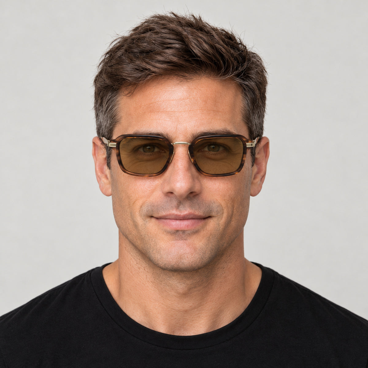 Paul Smith Men's Kean 52mm Striped Brown Sunglasses PS24603S-210-52