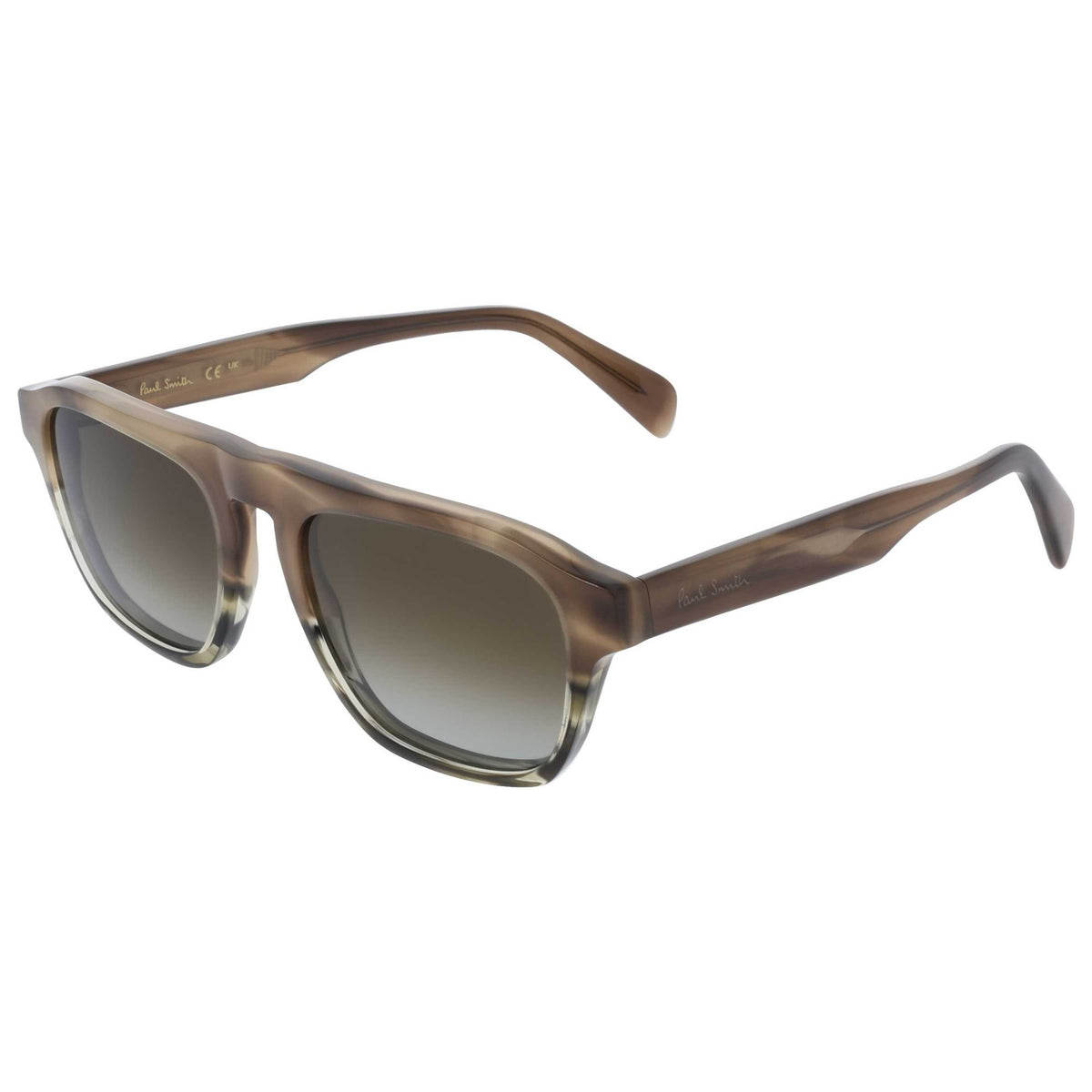 משקפי ראייה Paul Smith דגם Macleod לגברים 54 מ״מ בצבע Khaki Striped ירוק
