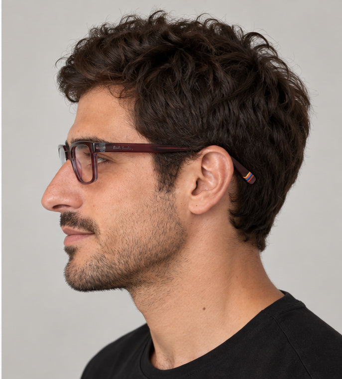 Paul Smith Men's Maltby 53mm Burgundy Azure Eyeglasses PS25604-602-53