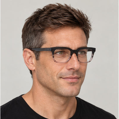 Paul Smith Unisex Meade 52mm Black Multistripes Eyeglasses PS25606-021-52