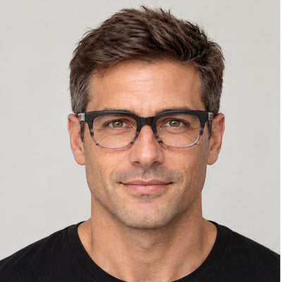 Paul Smith Unisex Meade 52mm Black Multistripes Eyeglasses PS25606-021-52