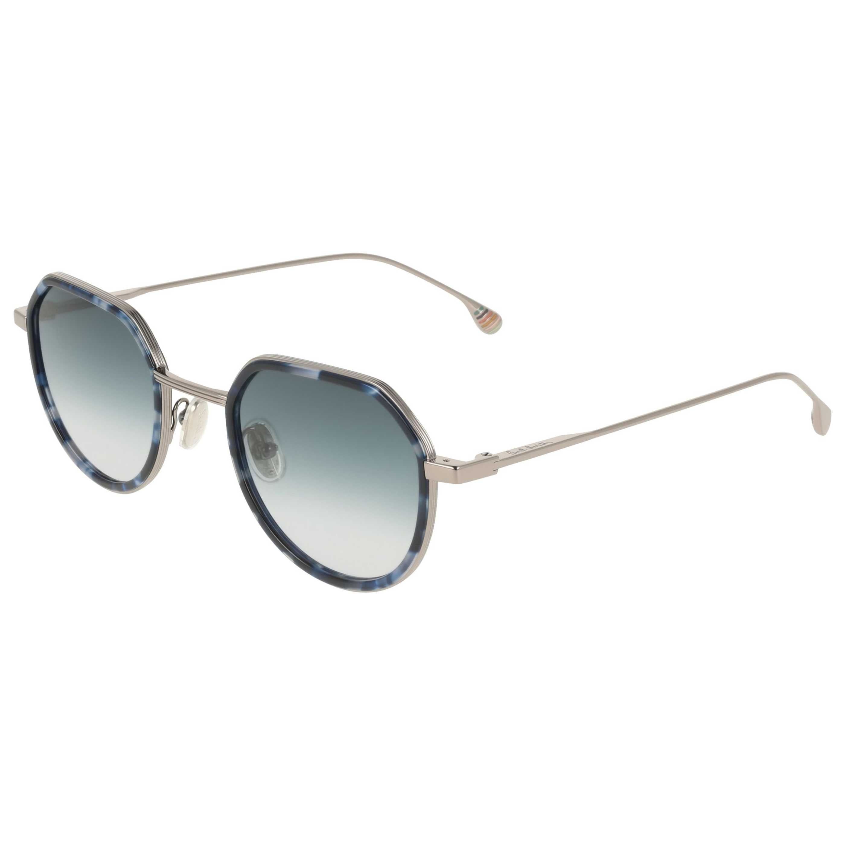 משקפי ראייה Paul Smith דגם Pinnell יוניסקס 50 מ״מ בצבע אפור מטאלי כחול הוואנה