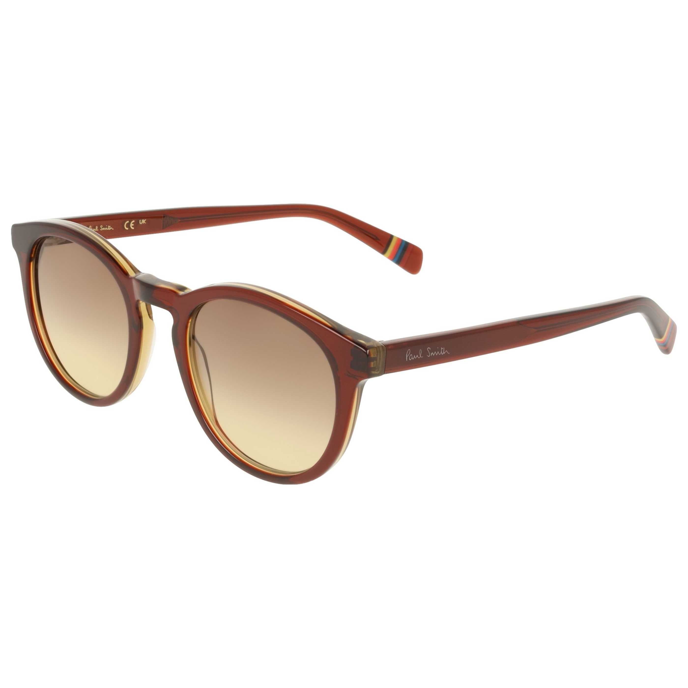 משקפי ראייה Paul Smith דגם Poulcott יוניסקס 50 מ״מ בצבע שקוף חום צהוב