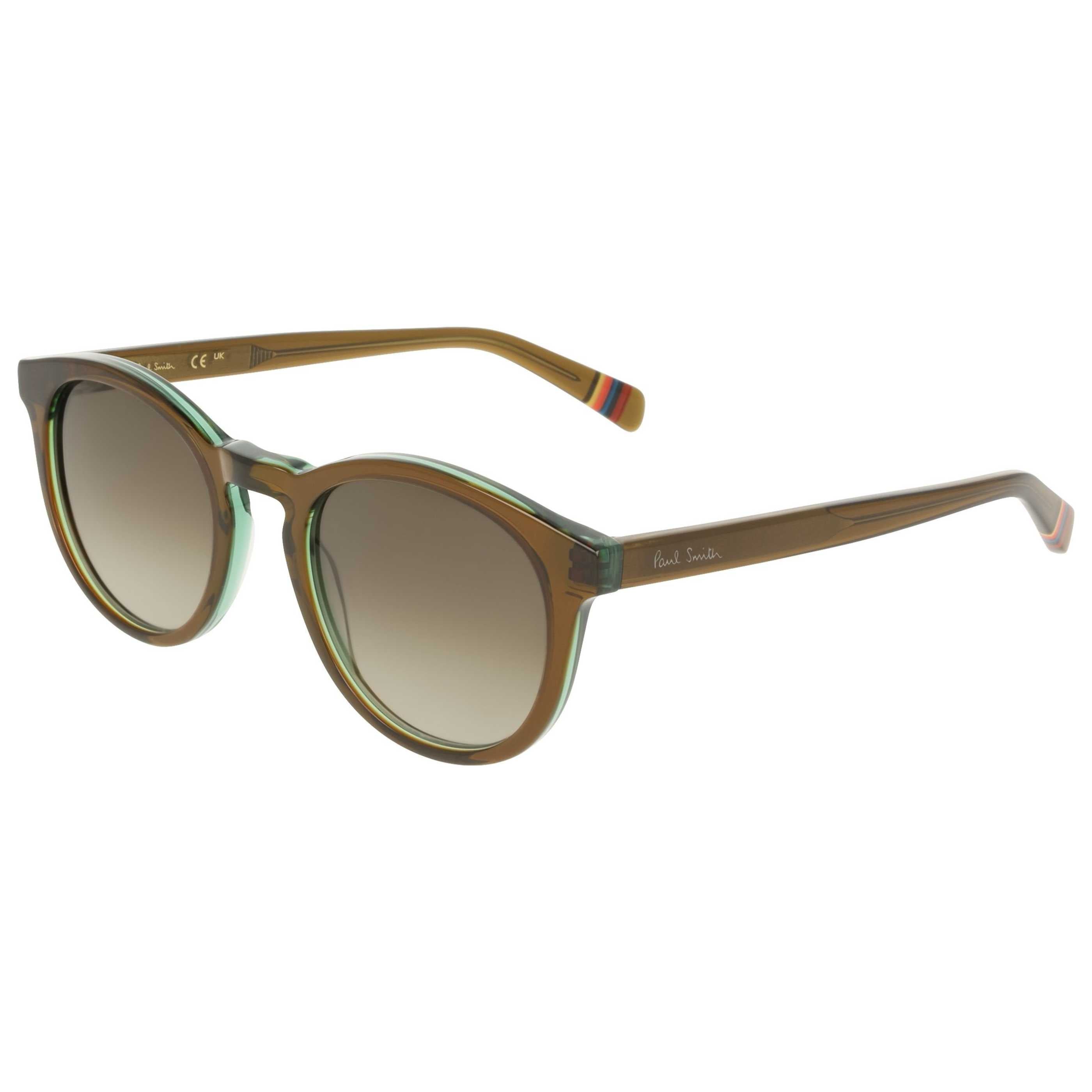 משקפי ראייה Paul Smith דגם Poulcott יוניסקס 50 מ״מ בצבע שקוף חום ירוק
