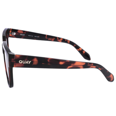 משקפי שמש Quay לנשים 46 מ״מ בצבע דוגמת שריון צב