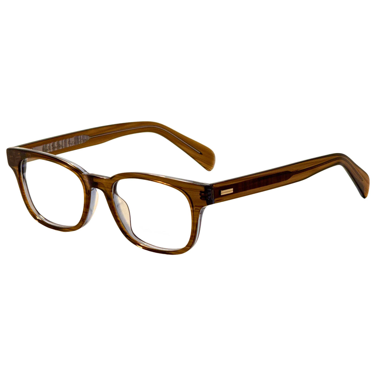 Paul Smith Unisex Grafton 53mm Multistripe Brown Eyeglasses PSOP09453-002-53