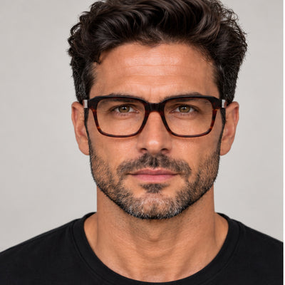 PSOP103-640-54 Men's Hythe 54mm Red Havana Eyeglasses PSOP103-640-54