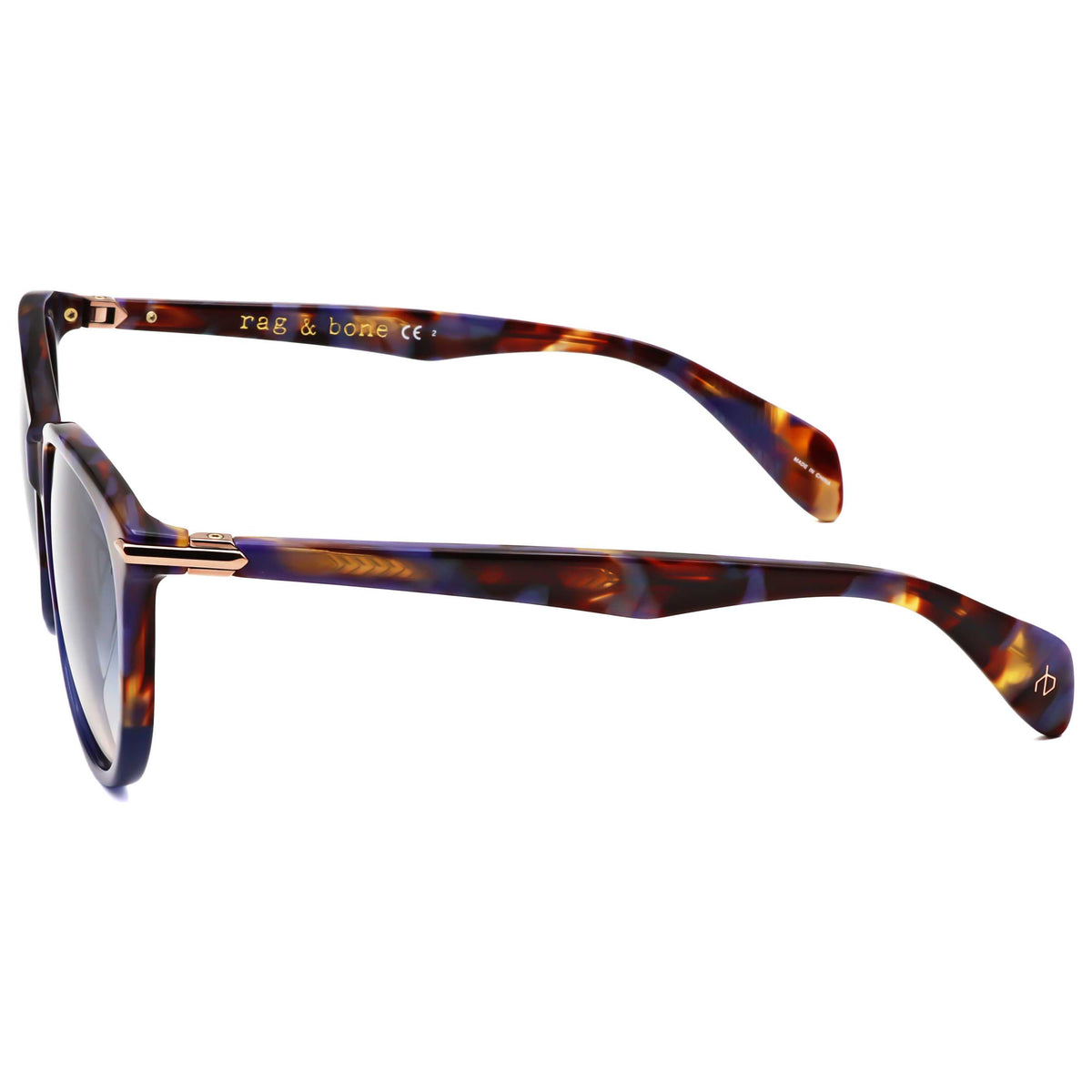 Rag & Bone Women's 54 mm Blue Havana Sunglasses RNB1020-S-JBW-54