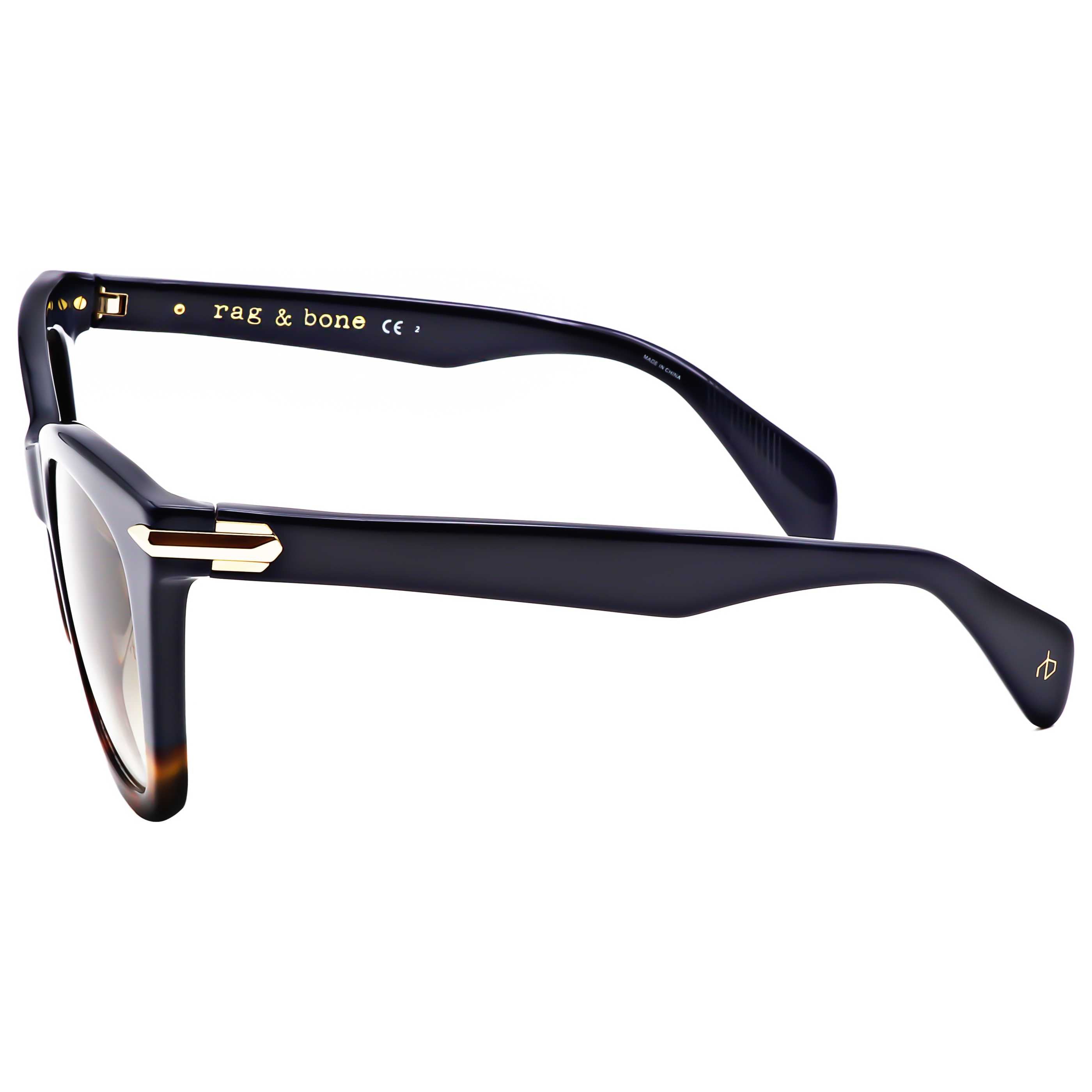 משקפי שמש Rag & Bone דגם Rnb1029 לנשים 52 מ״מ בצבע הוואנה כחולה