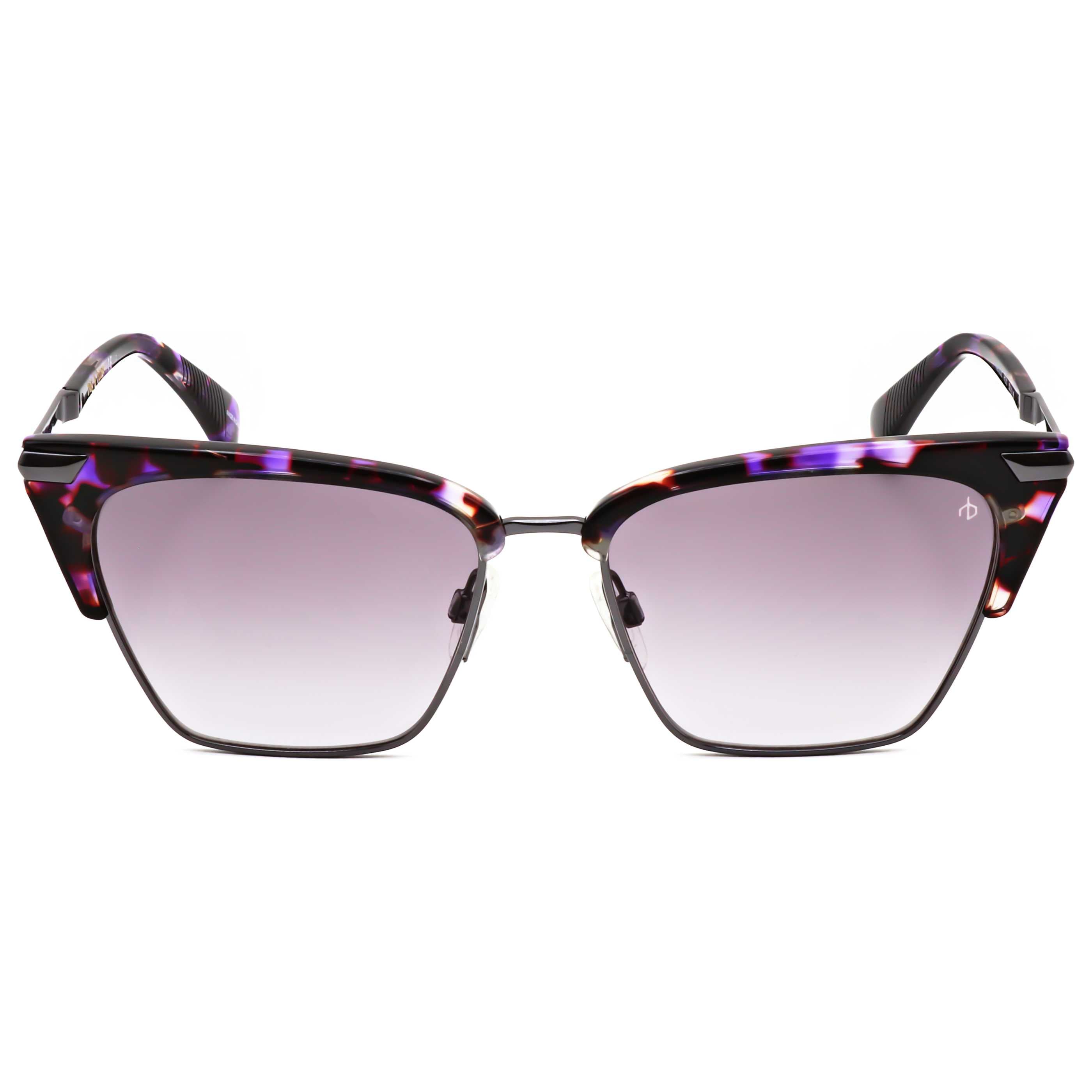 משקפי שמש Rag & Bone דגם Rnb1053 לנשים 53 מ״מ בצבע Violet הוואנה
