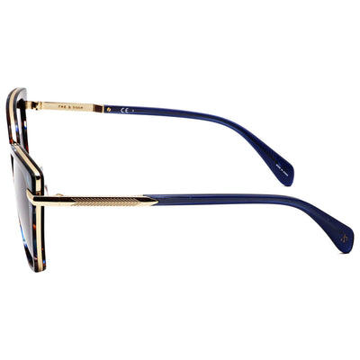משקפי שמש Rag & Bone דגם Rnb1057 לנשים 56 מ״מ בצבע הוואנה כחולה