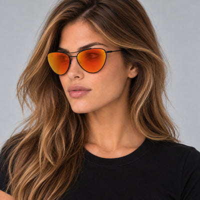 משקפי שמש Rag & Bone דגם Rnb1065 לנשים 58 מ״מ בצבע שחור מט