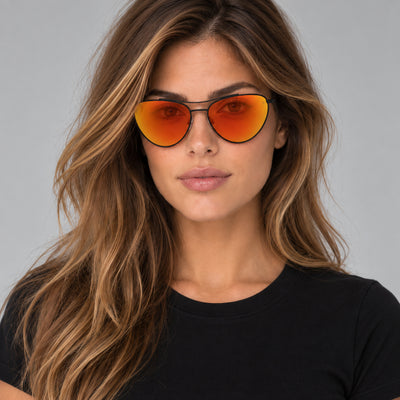 משקפי שמש Rag & Bone דגם Rnb1065 לנשים 58 מ״מ בצבע שחור מט