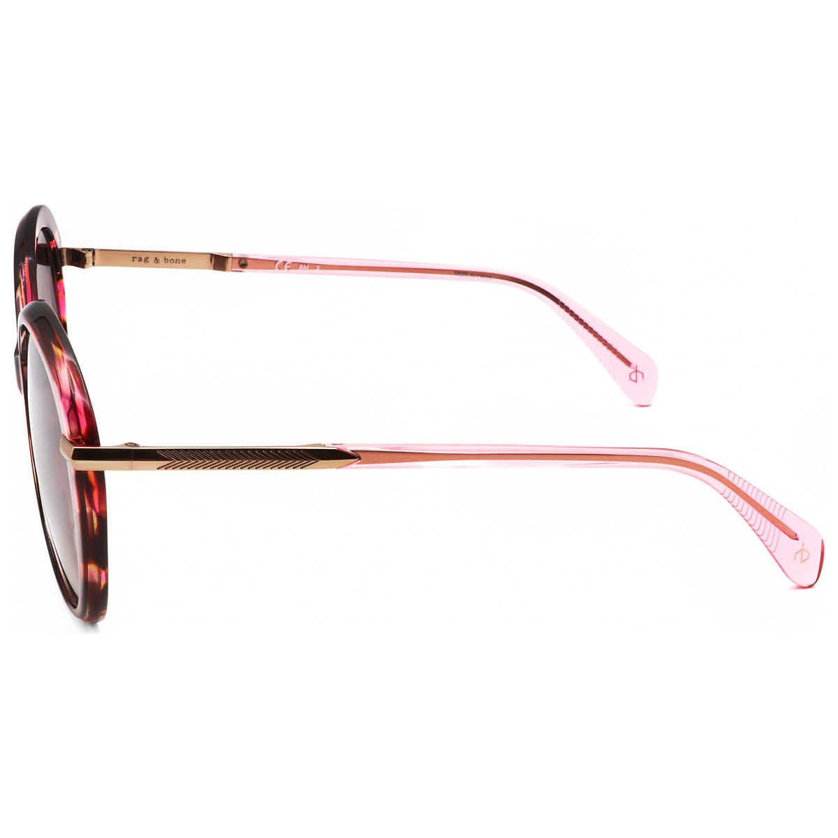 Rag & Bone Women's 56mm Pink Horn Sunglasses RNB1075-S-1ZX-56