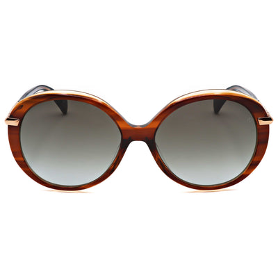 משקפי שמש Rag & Bone דגם Rnb1075 לנשים 56 מ״מ בצבע חום Horn