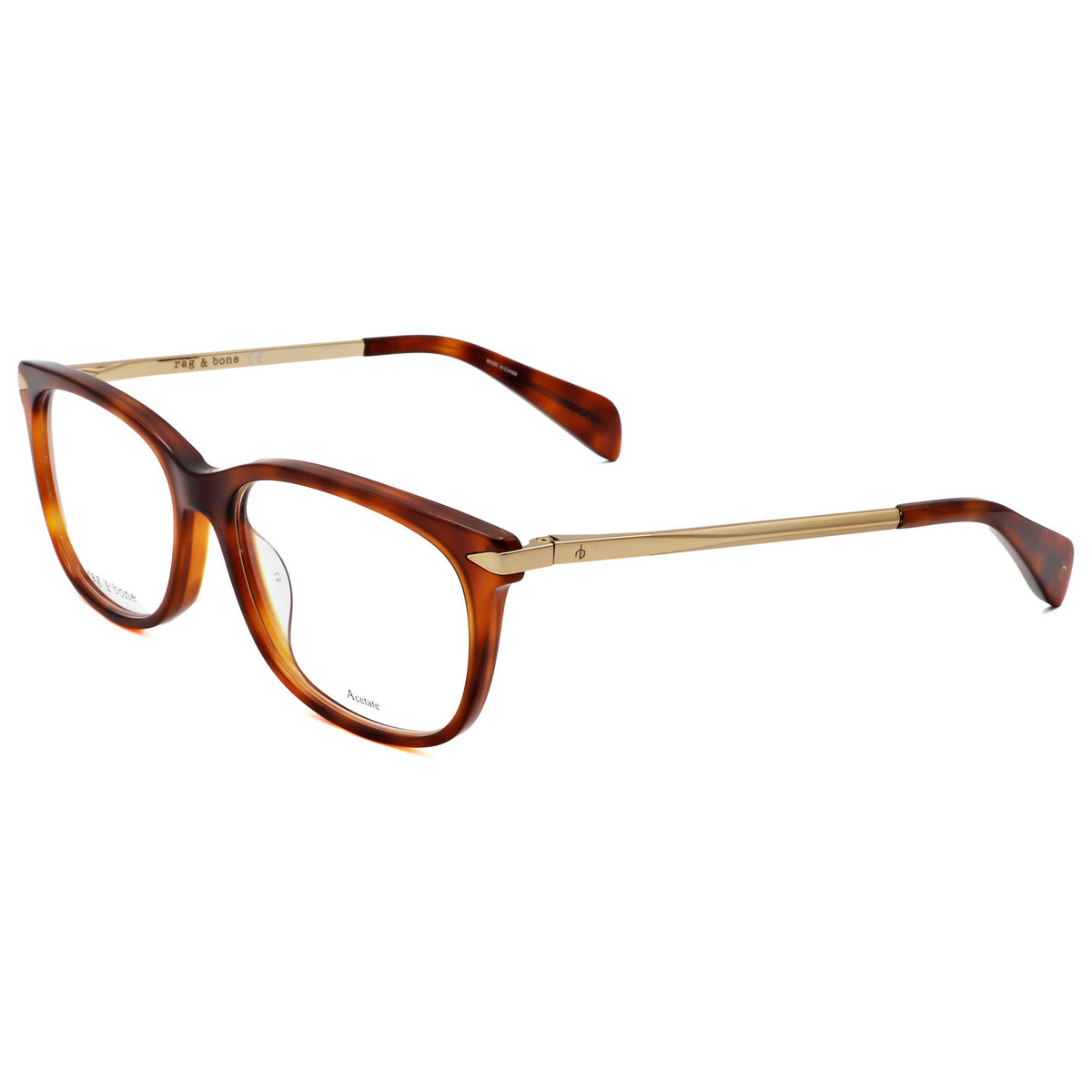 משקפי ראייה Rag & Bone דגם Rnb3006 לנשים 54 מ״מ בצבע צהוב הוואנה זהב