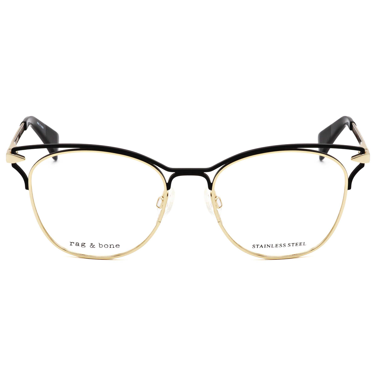 Rag & Bone Women's 51mm Gold Black Eyeglasses RNB3019-RHL-51