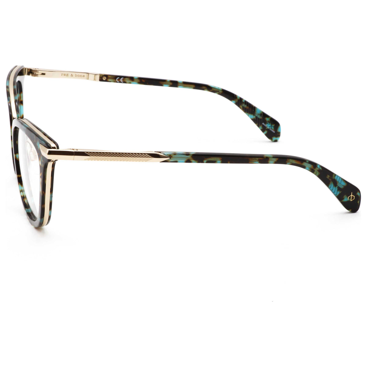 Rag & Bone Women's 51 mm Green Havana Eyeglasses RNB3051-G-XGW-51
