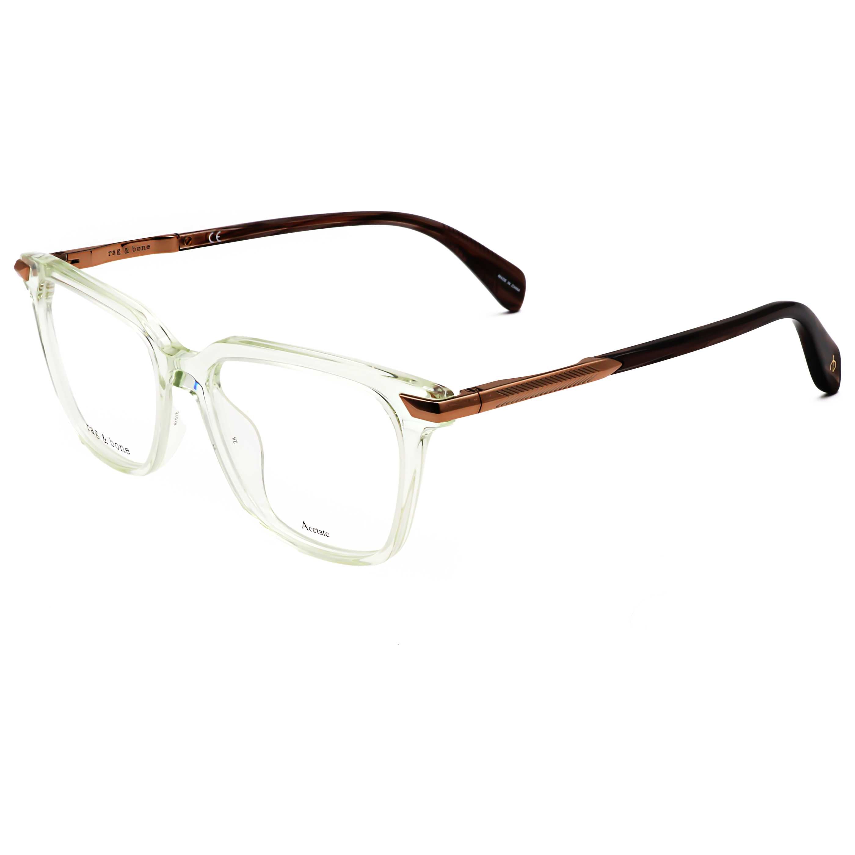 משקפי ראייה Rag & Bone דגם Rnb3055 לנשים 51 מ״מ בצבע שקוף ירוק