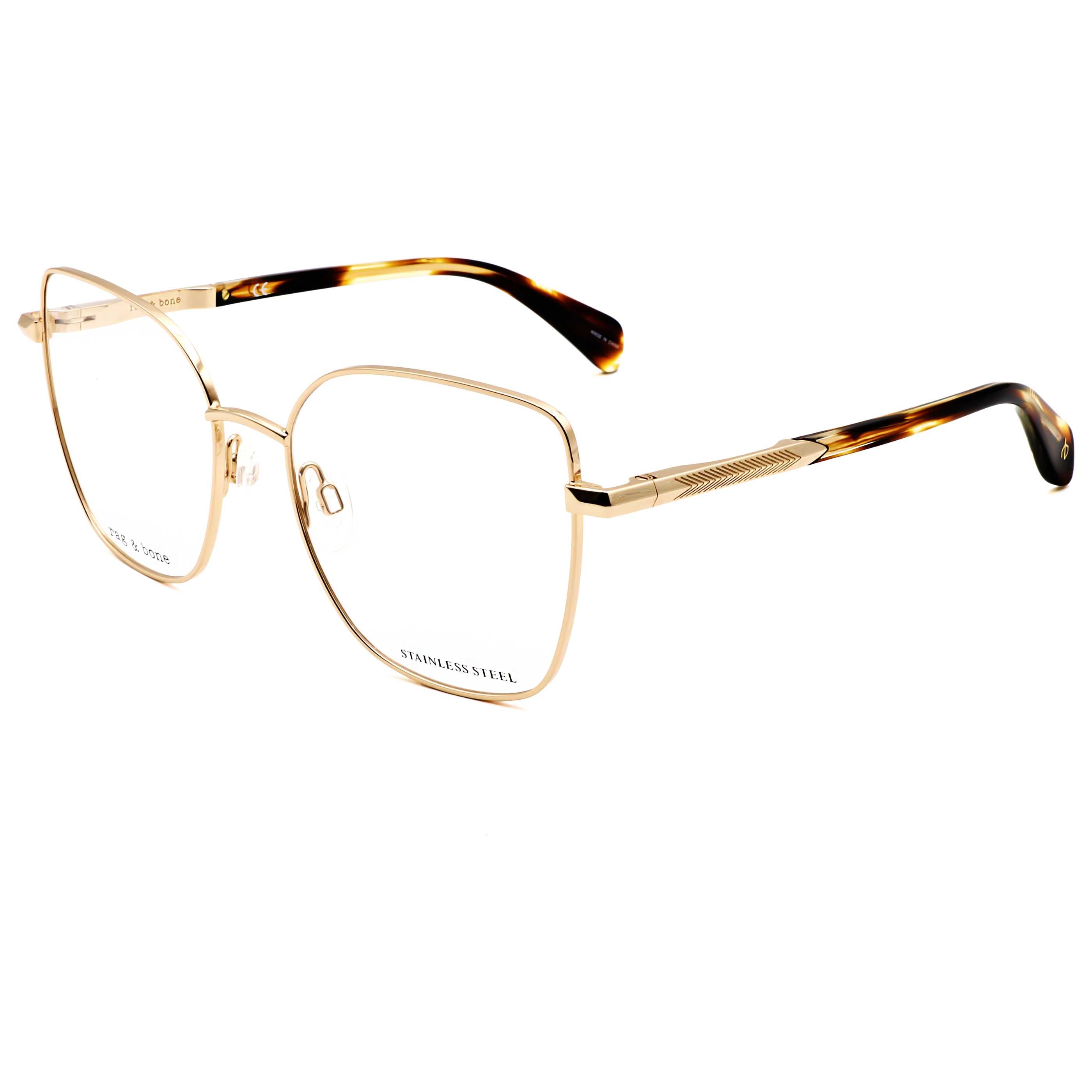 משקפי ראייה Rag & Bone דגם Rnb3056 לנשים 53 מ״מ בצבע זהב הוואנה