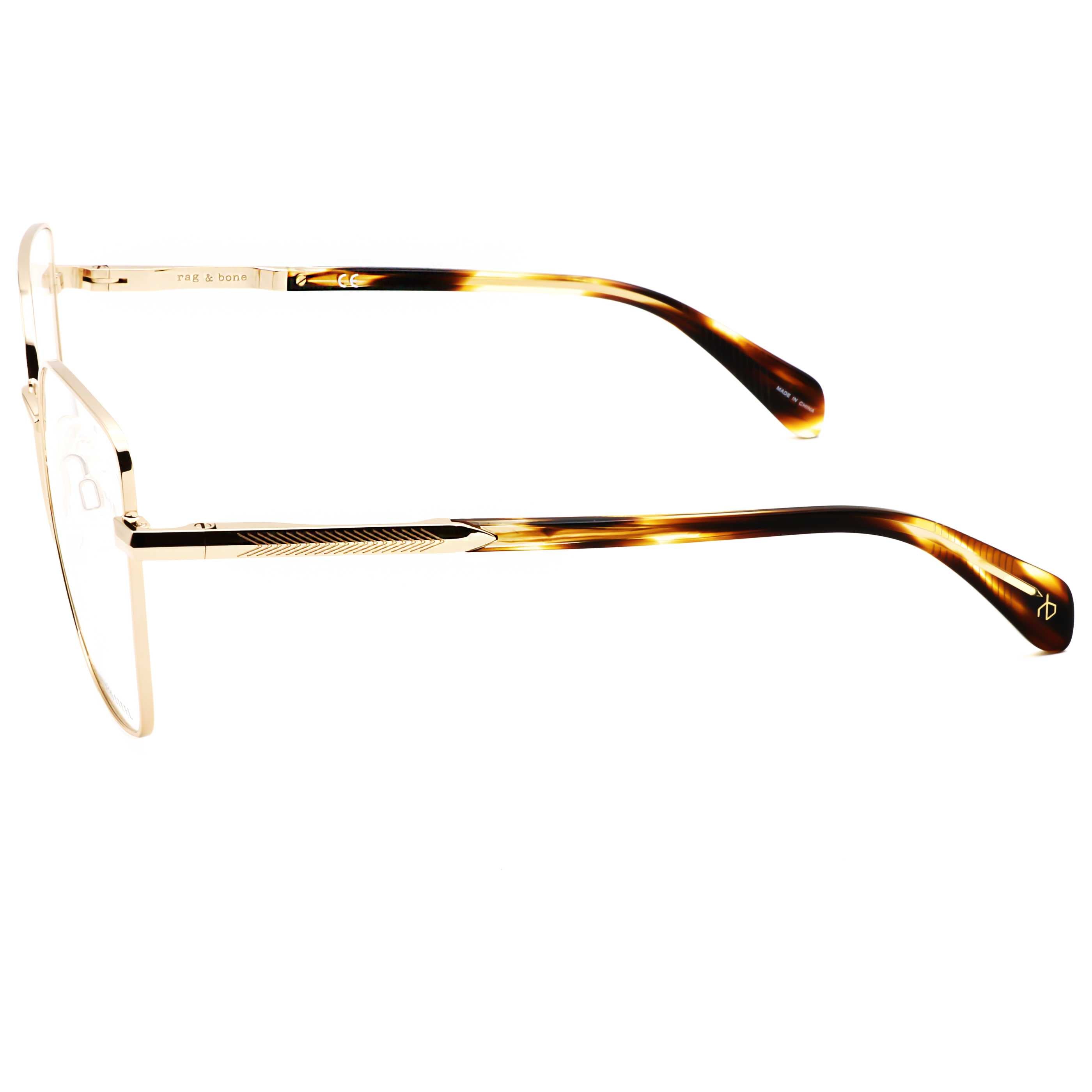 משקפי ראייה Rag & Bone דגם Rnb3056 לנשים 53 מ״מ בצבע זהב הוואנה
