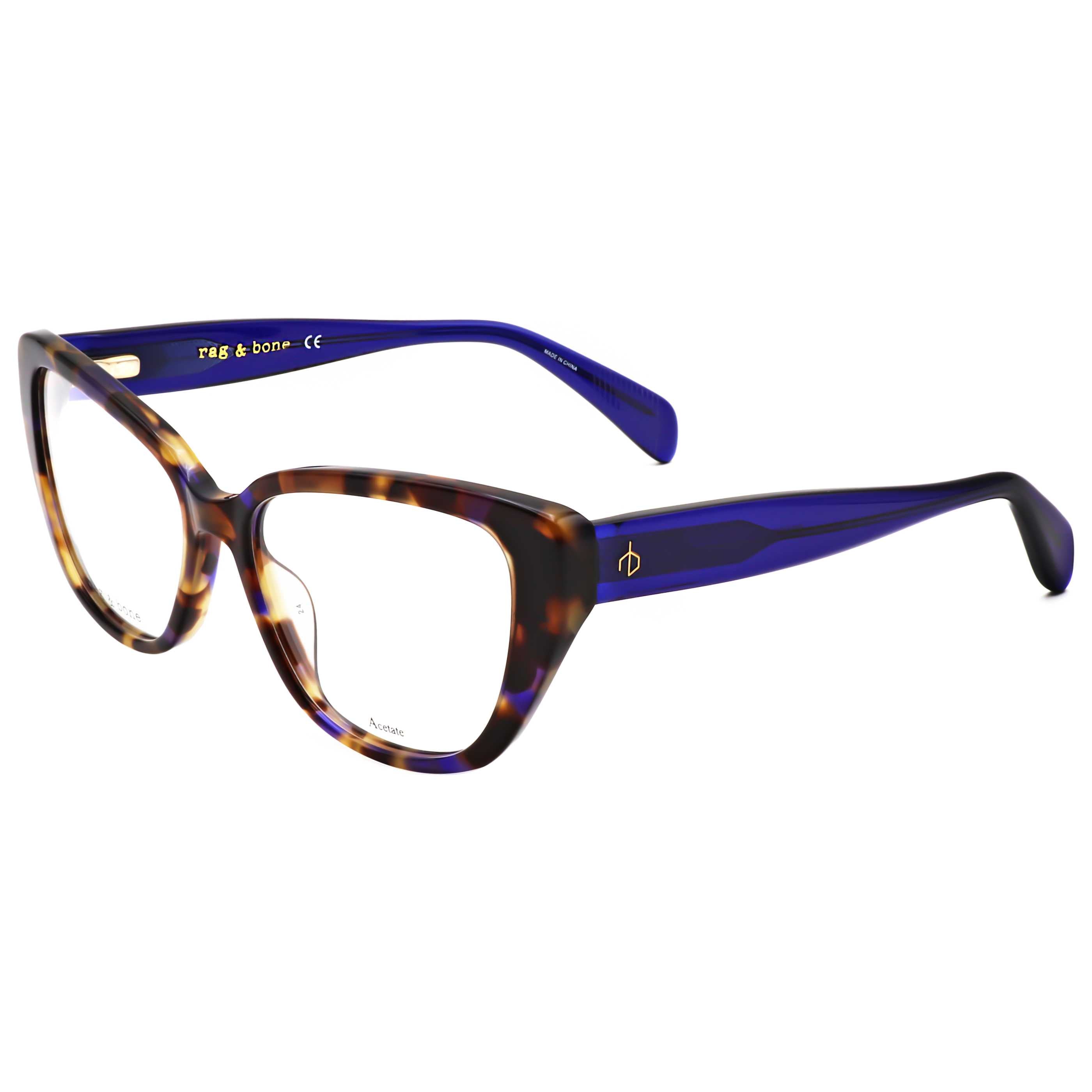 משקפי ראייה Rag & Bone דגם Rnb3061 לנשים 54 מ״מ בצבע הוואנה כחולה