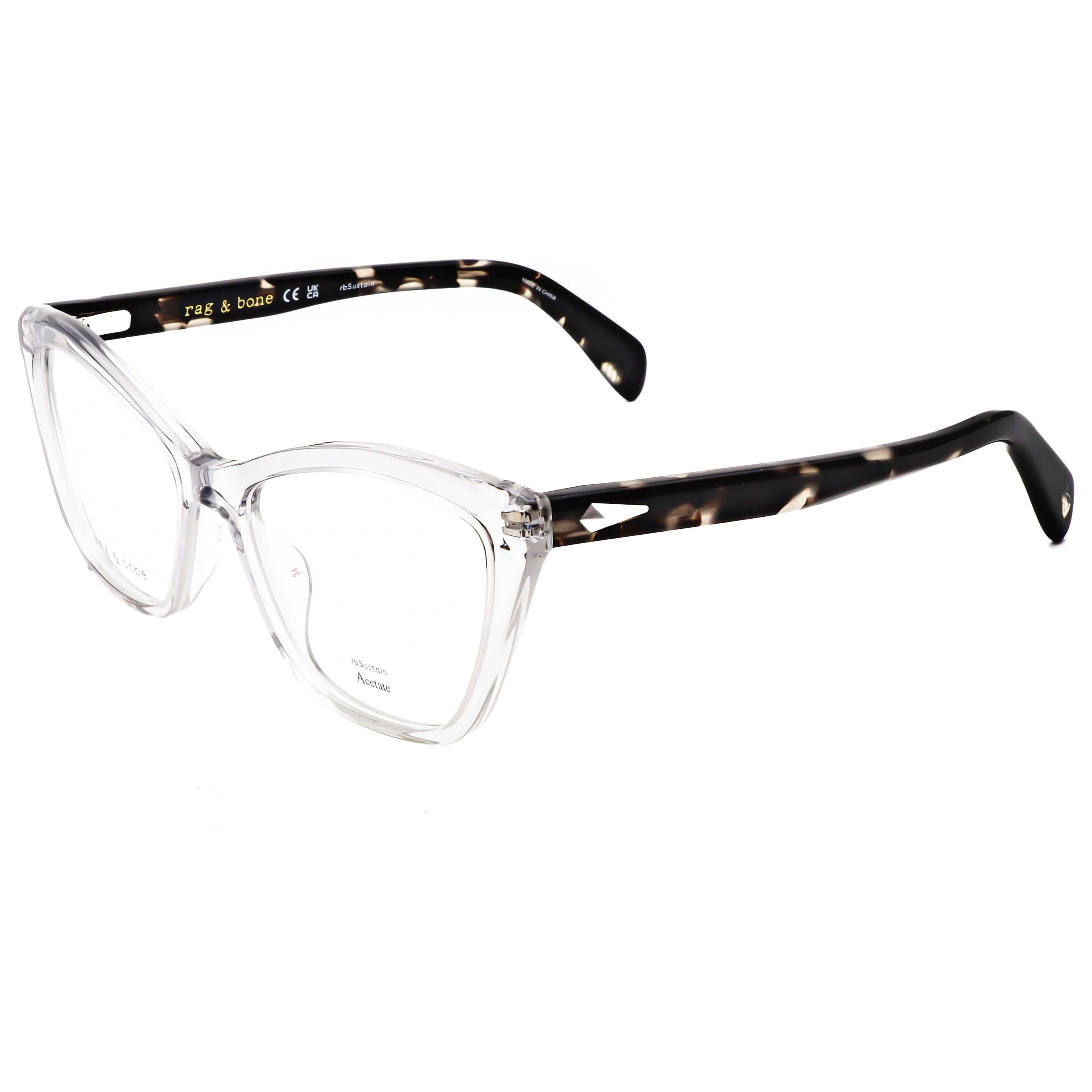 משקפי ראייה Rag & Bone דגם Rnb3065 לנשים 53 מ״מ בצבע אפור