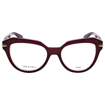 משקפי ראייה Rag & Bone דגם Rnb3073 לנשים 50 מ״מ בצבע בורדו