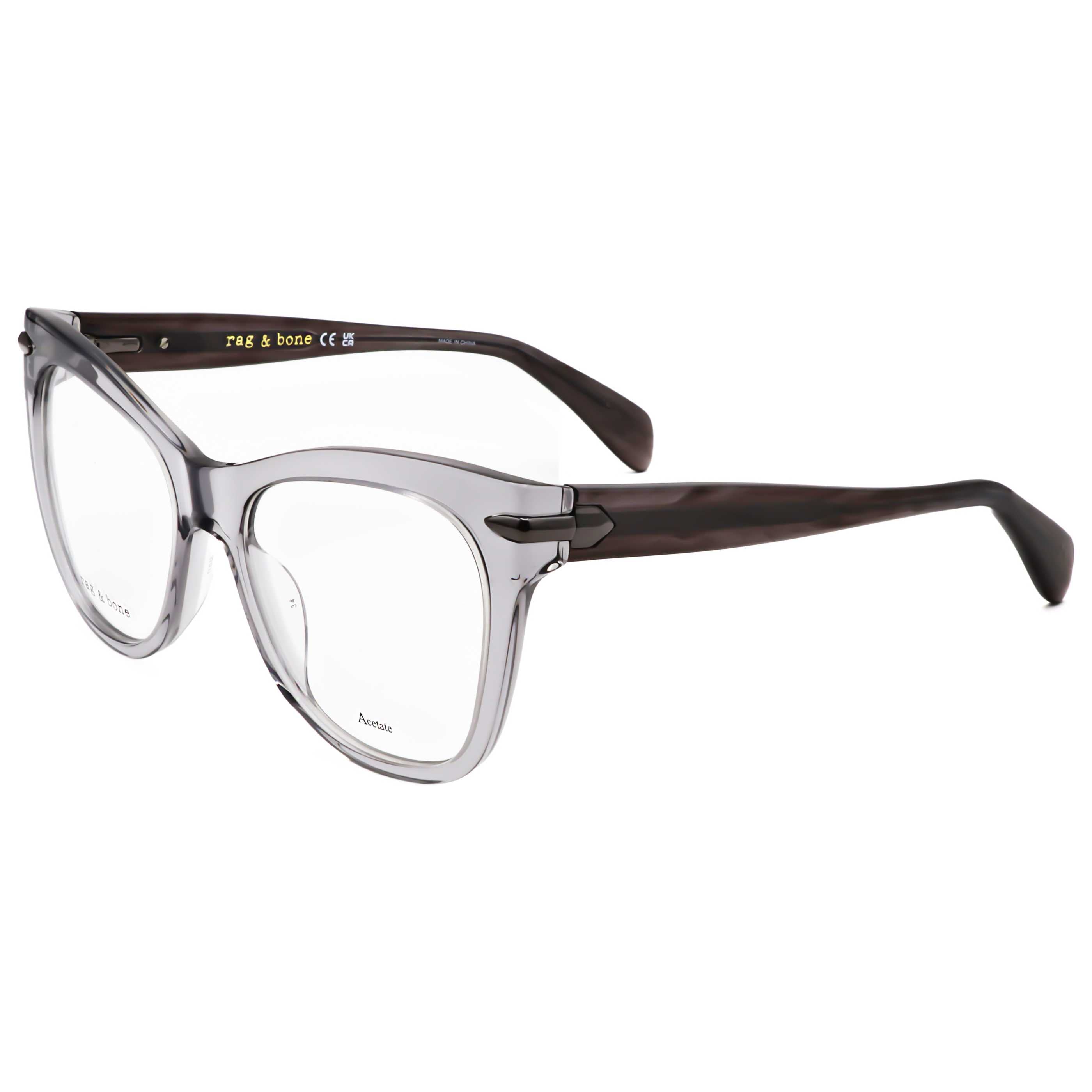 משקפי ראייה Rag & Bone דגם Rnb3074 לנשים 53 מ״מ בצבע אפור