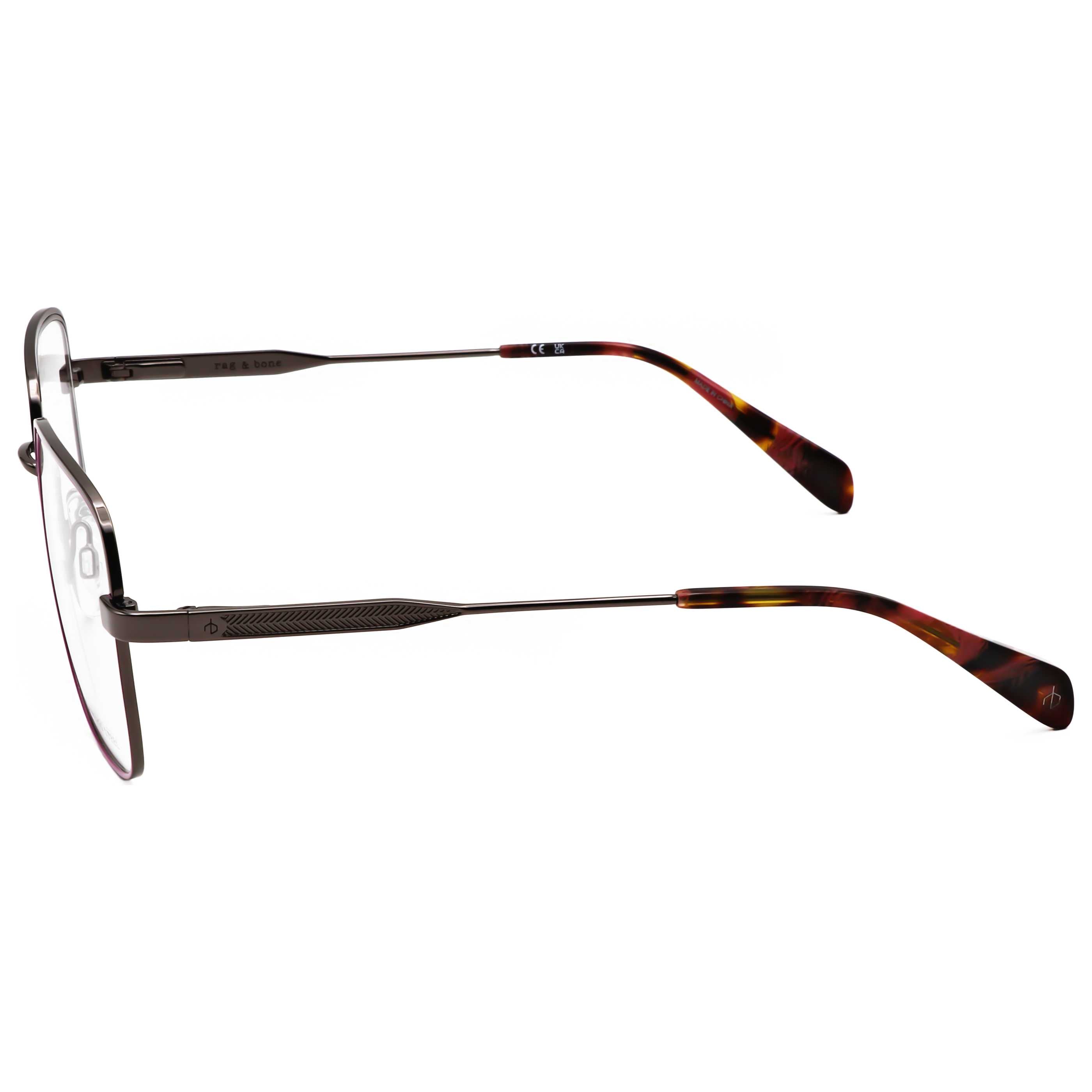 משקפי ראייה Rag & Bone דגם Rnb3075 לנשים 54 מ״מ בצבע רותניום כהה ורוד